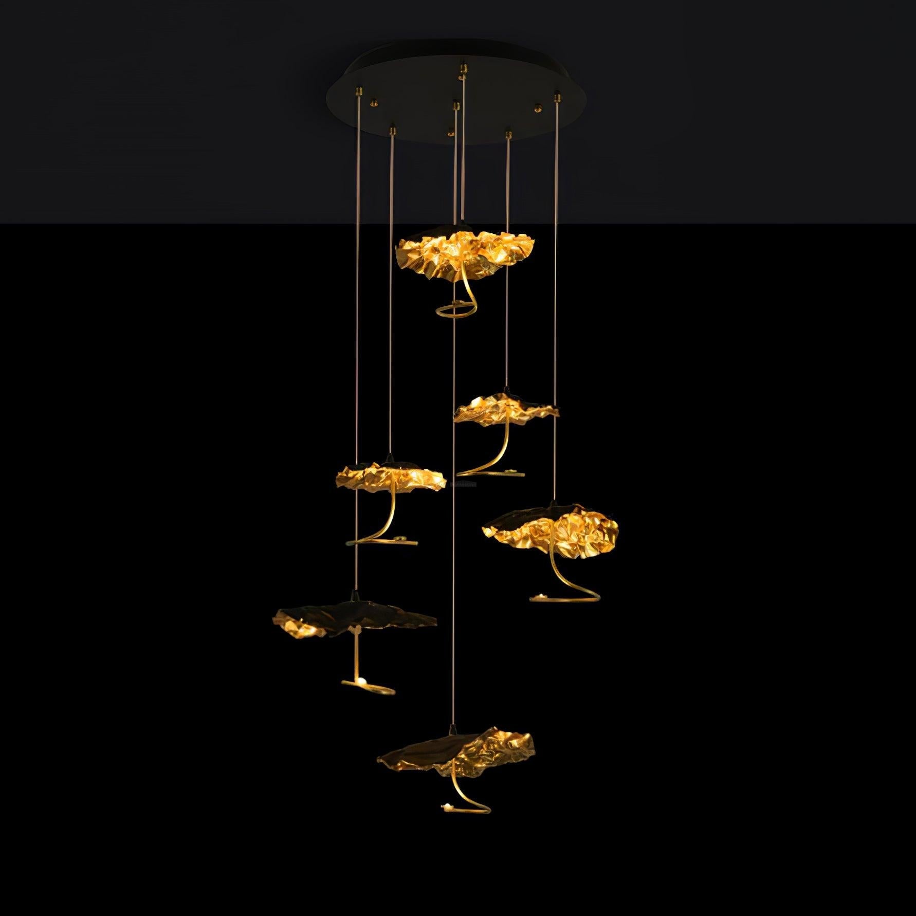 Brass Aviary Constellation Chandelier with 1/3/6/10/17/22 heads - Helia-1-Luxehomezone