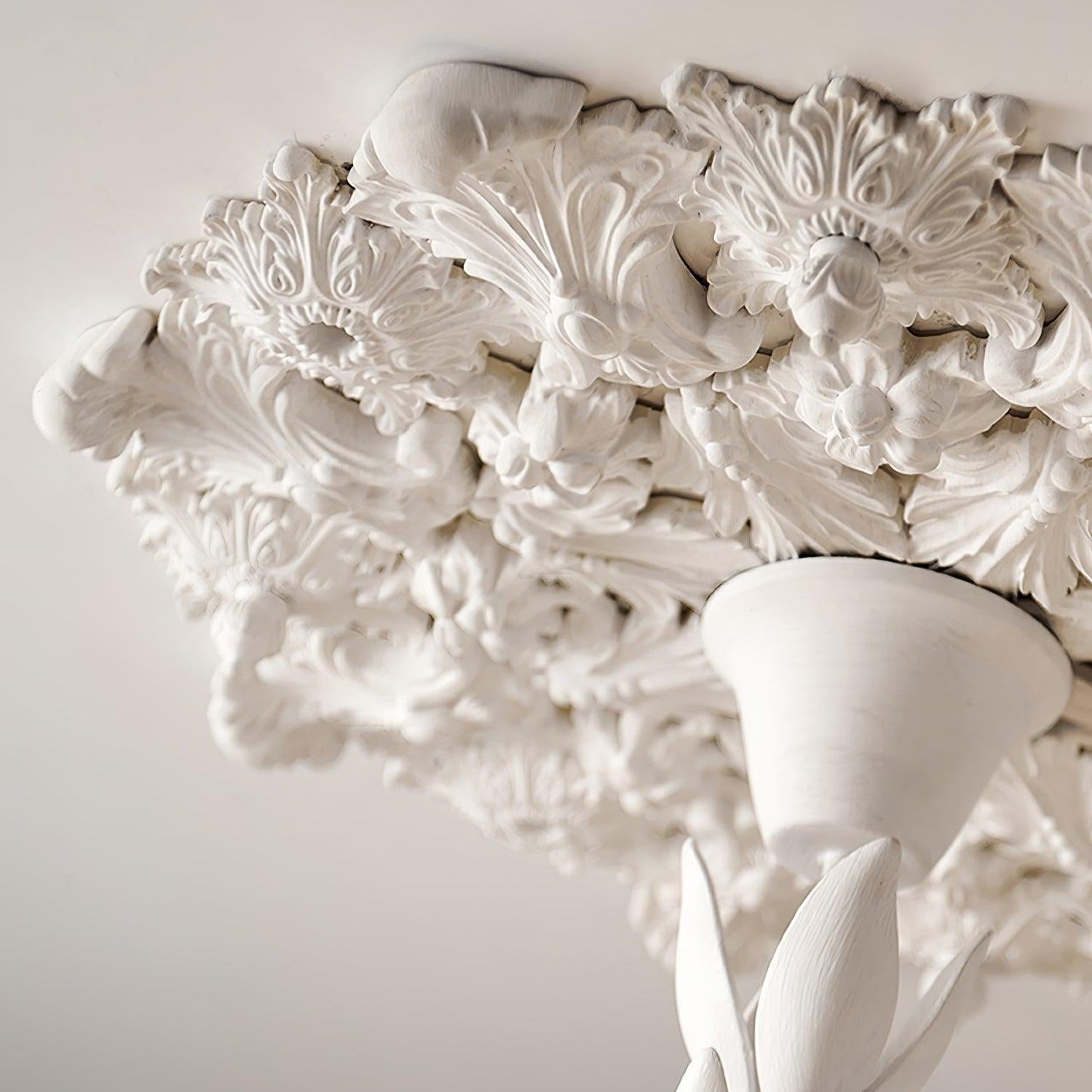 Tinsley Plaster Chandelier ∅ 23.6″/31.5'' - Alabaster, Alabaster Chandelier, Alabaster Pendant, Unknown-1-Luxehomezone