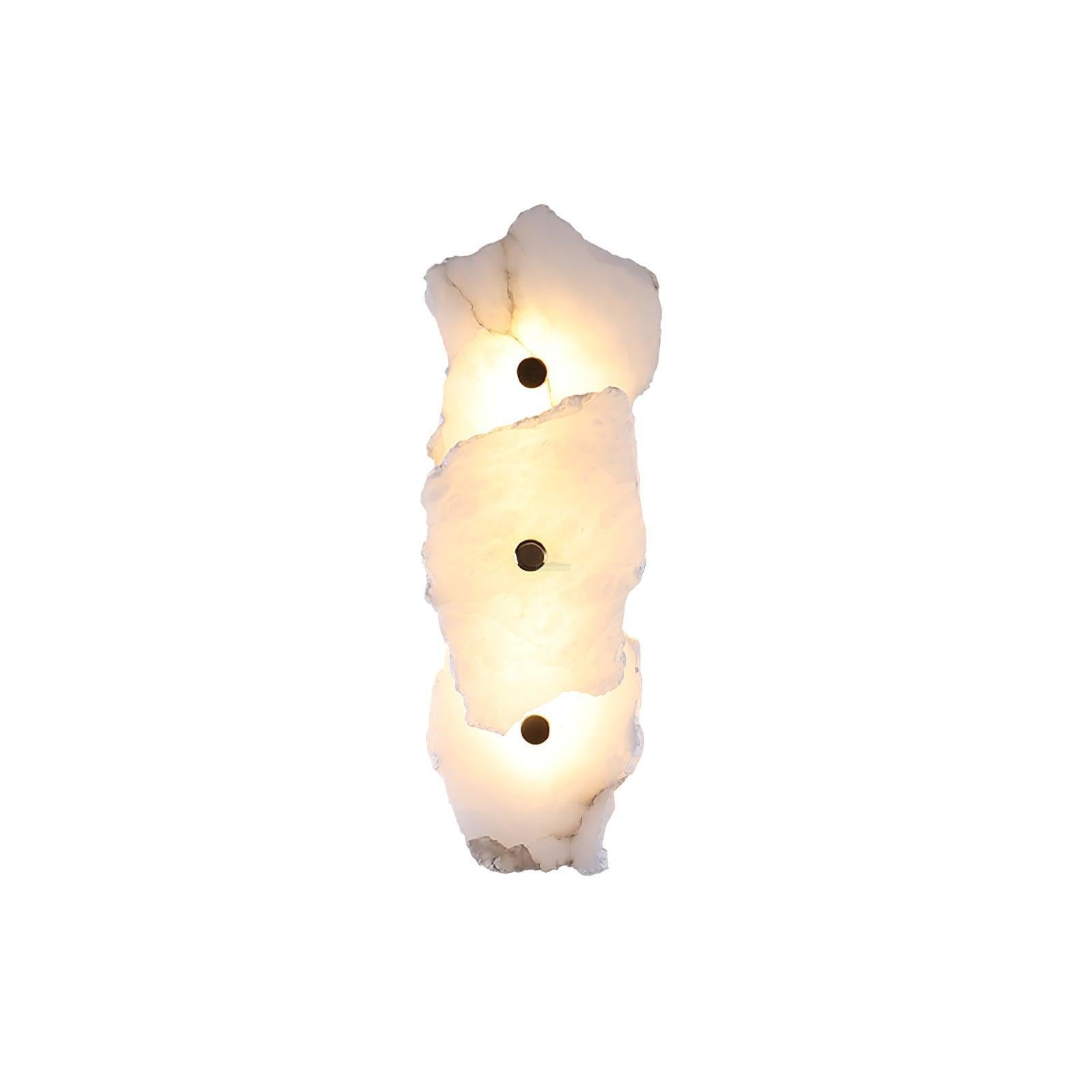 Petra Wall Sconce Alabaster - Alabaster, Alabaster Wall Lamp-1-Luxehomezone