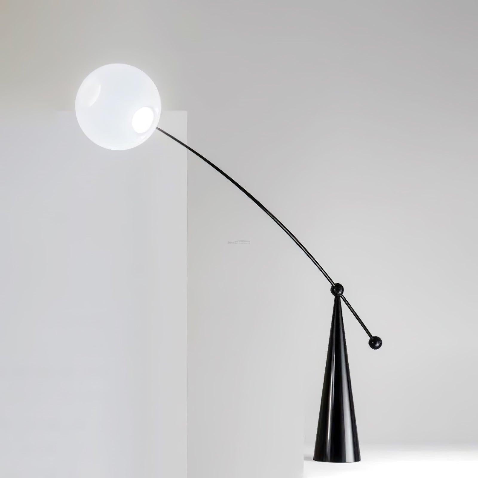 Opal Arc Floor Light - Bent-1-Luxehomezone