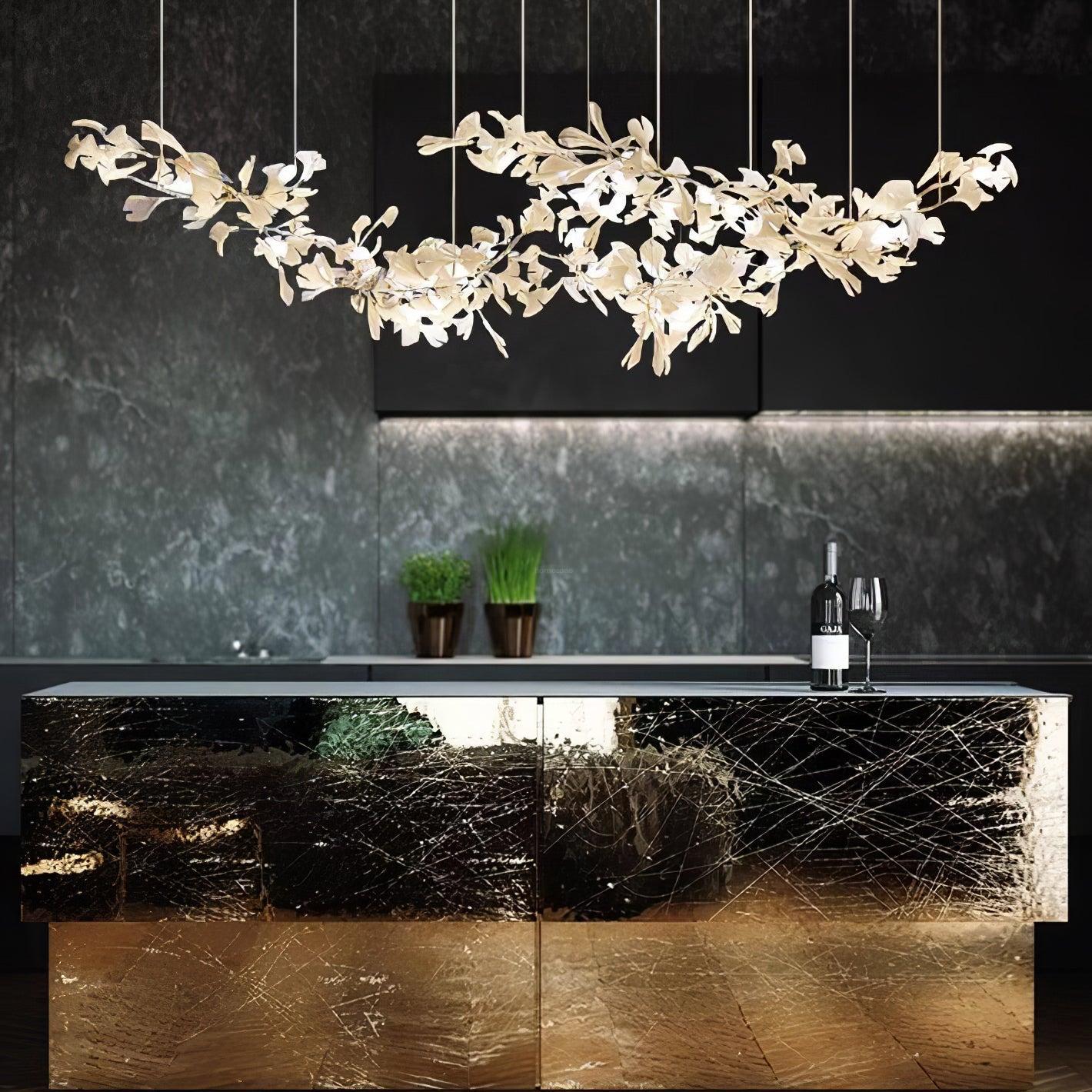 Gingko Chandelier with Double Layer Combination - Gingko, Gingko Chandelier-1-Luxehomezone