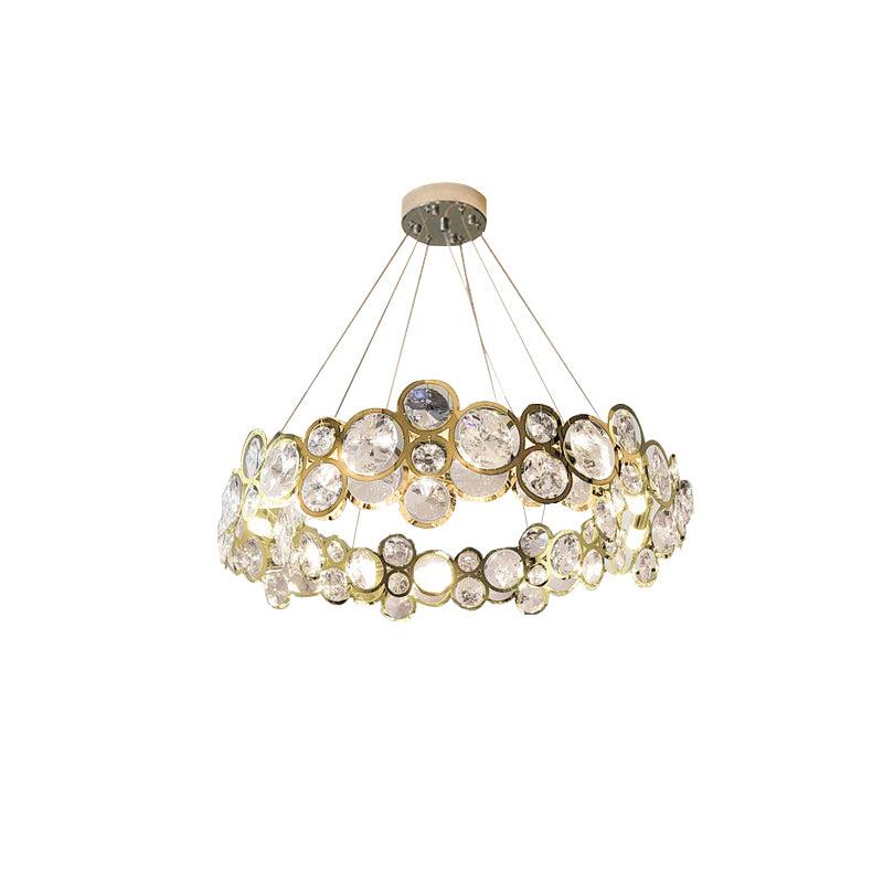 Chrome Crystal Chandelier - Crystals-1-Luxehomezone