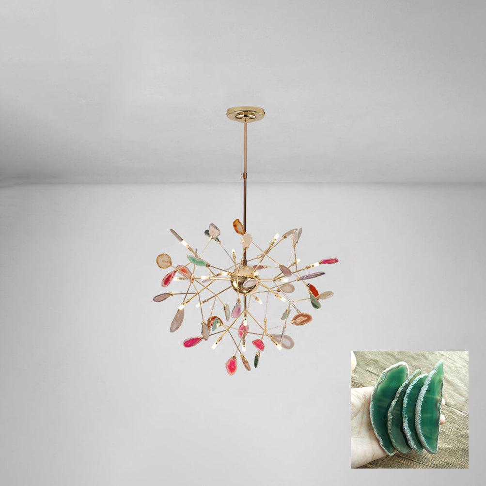 Agate Flake Chandelier with 4/12/16/20 heads - Branch-1-Luxehomezone