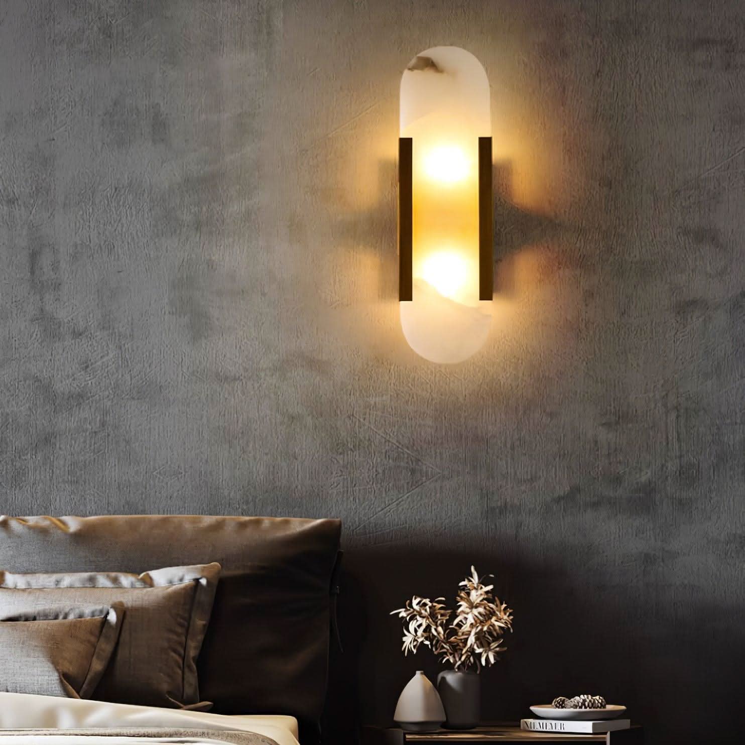 Melange Alabaster Wall Lamp - Luxehomezone
