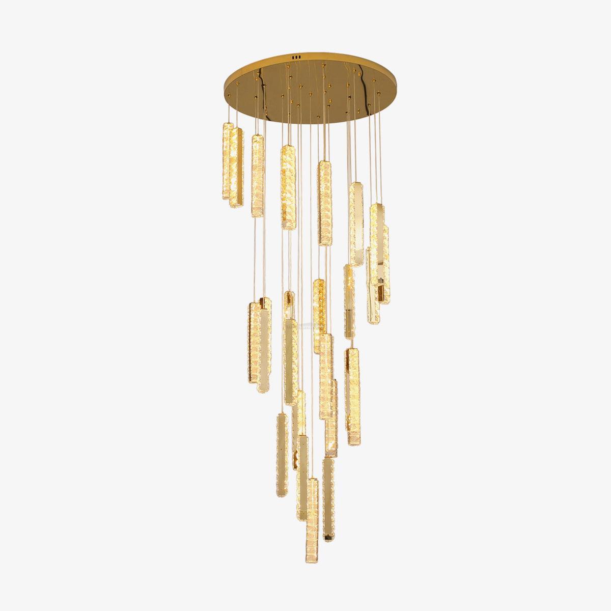 Villa Forci Chandelier with 12/15/18/21/24 heads - Straps-1-Luxehomezone