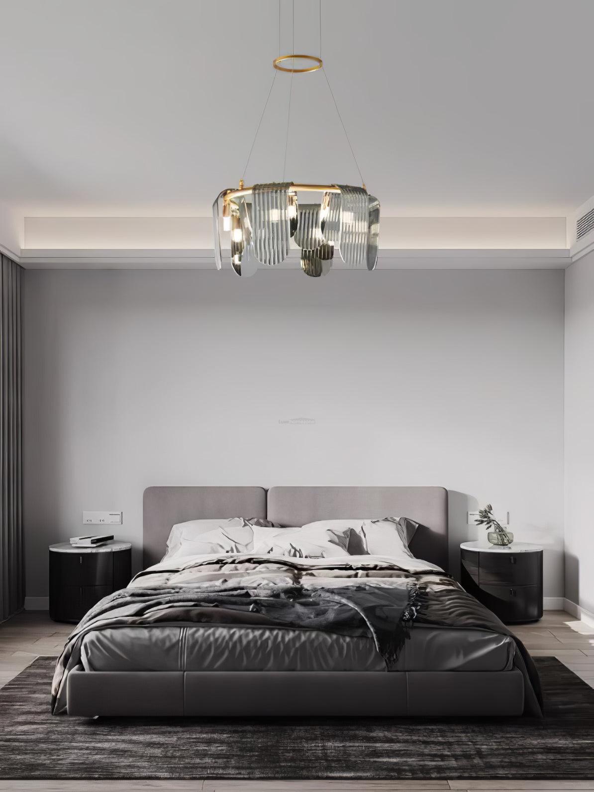 Folioles Brass Chandelier with 6/9/12 lamps - -1-Luxehomezone