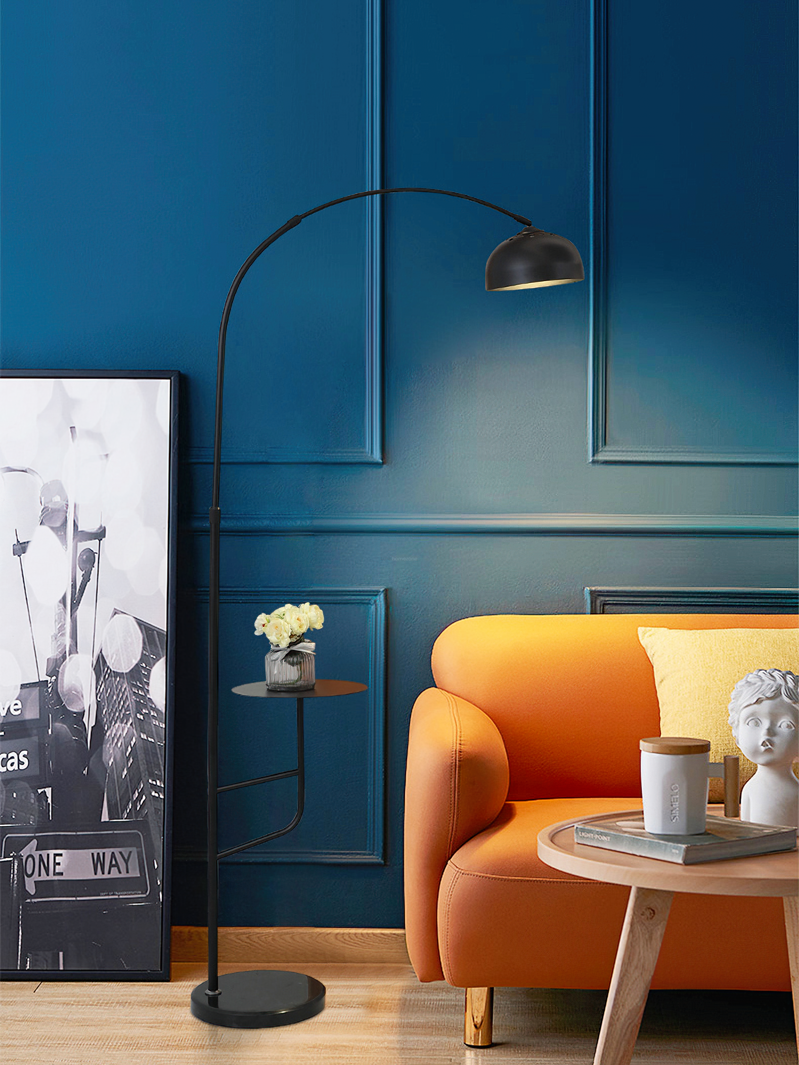 Arc Bell Floor Lamp  ∅ 11″ - Bent-1-Luxehomezone