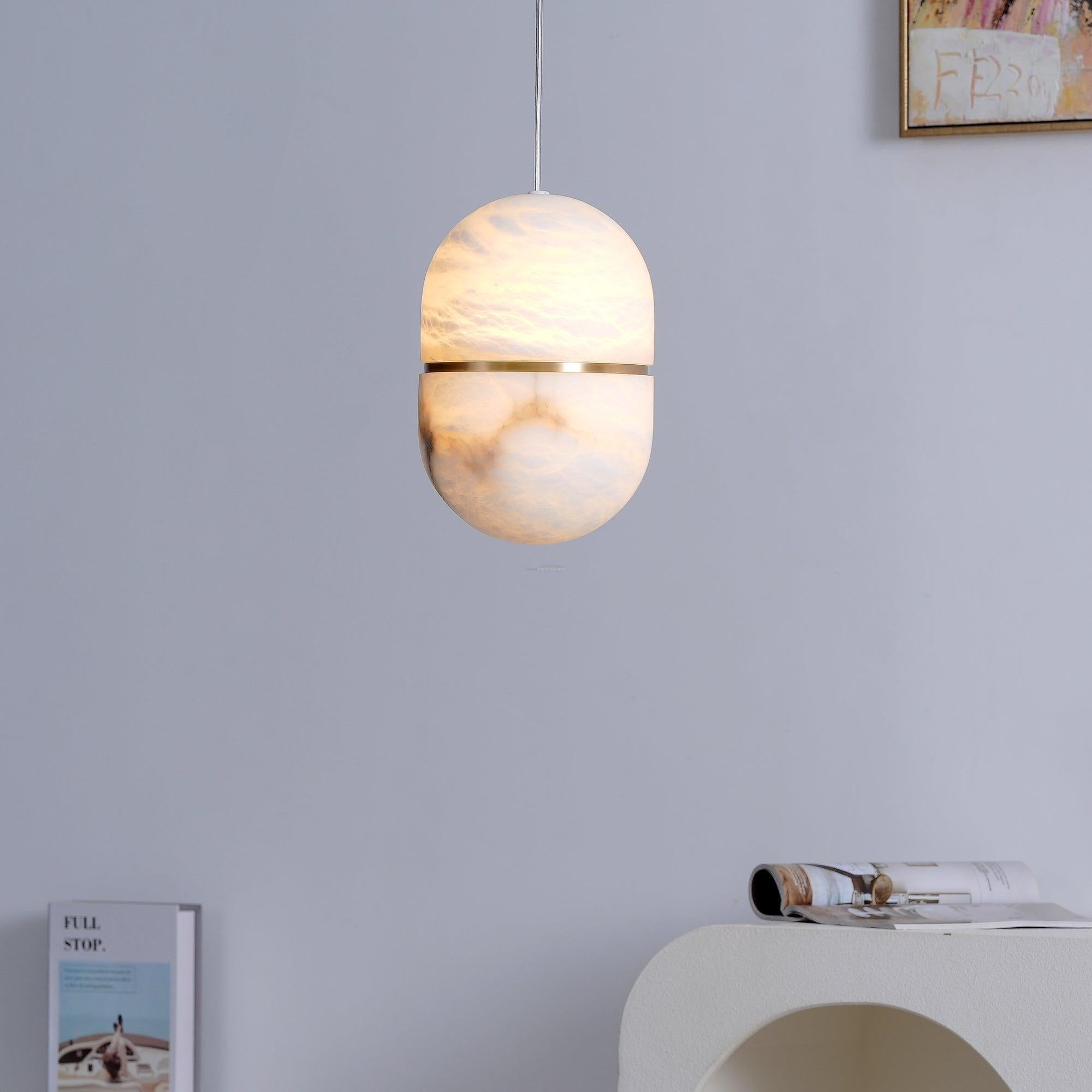 YUM Alabaster Pendant Light - Luxehomezone