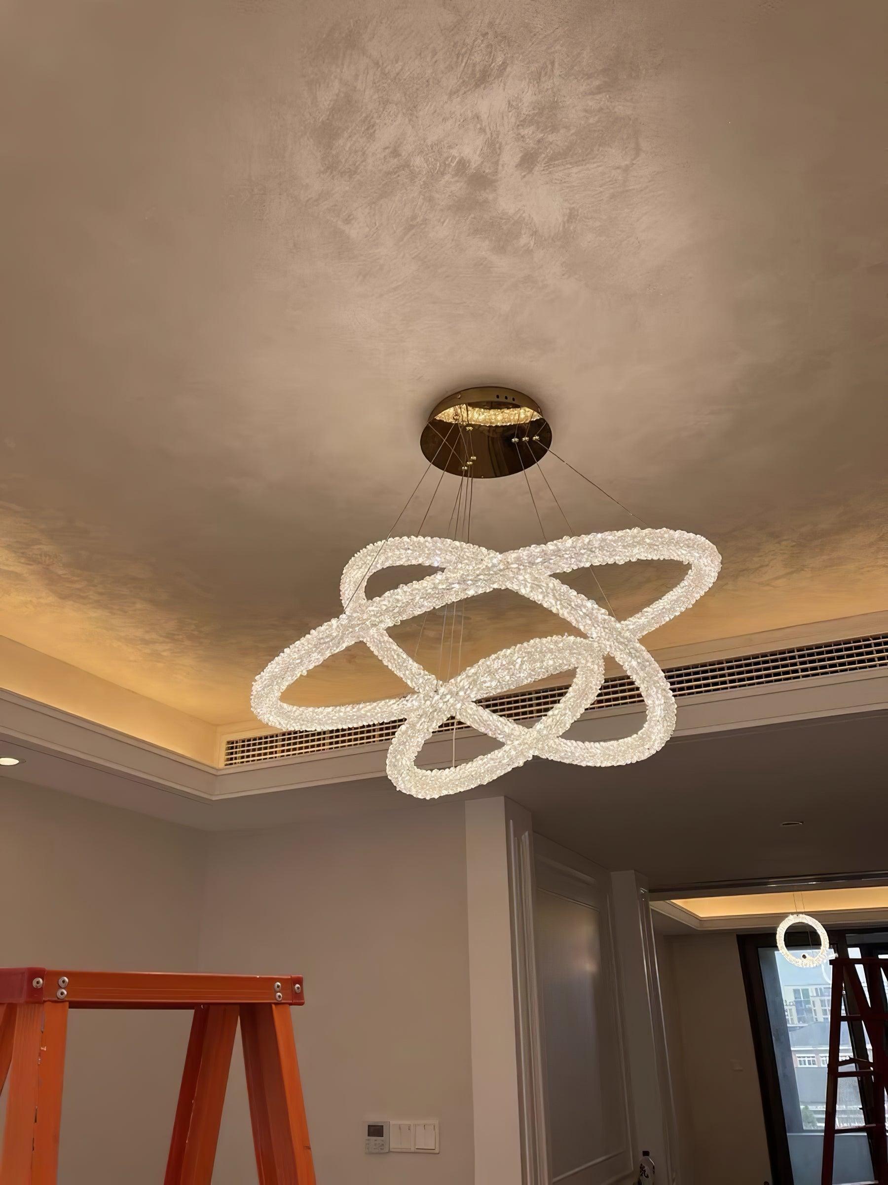 Crystal Ring Chandeliers - Crystals-1-Luxehomezone