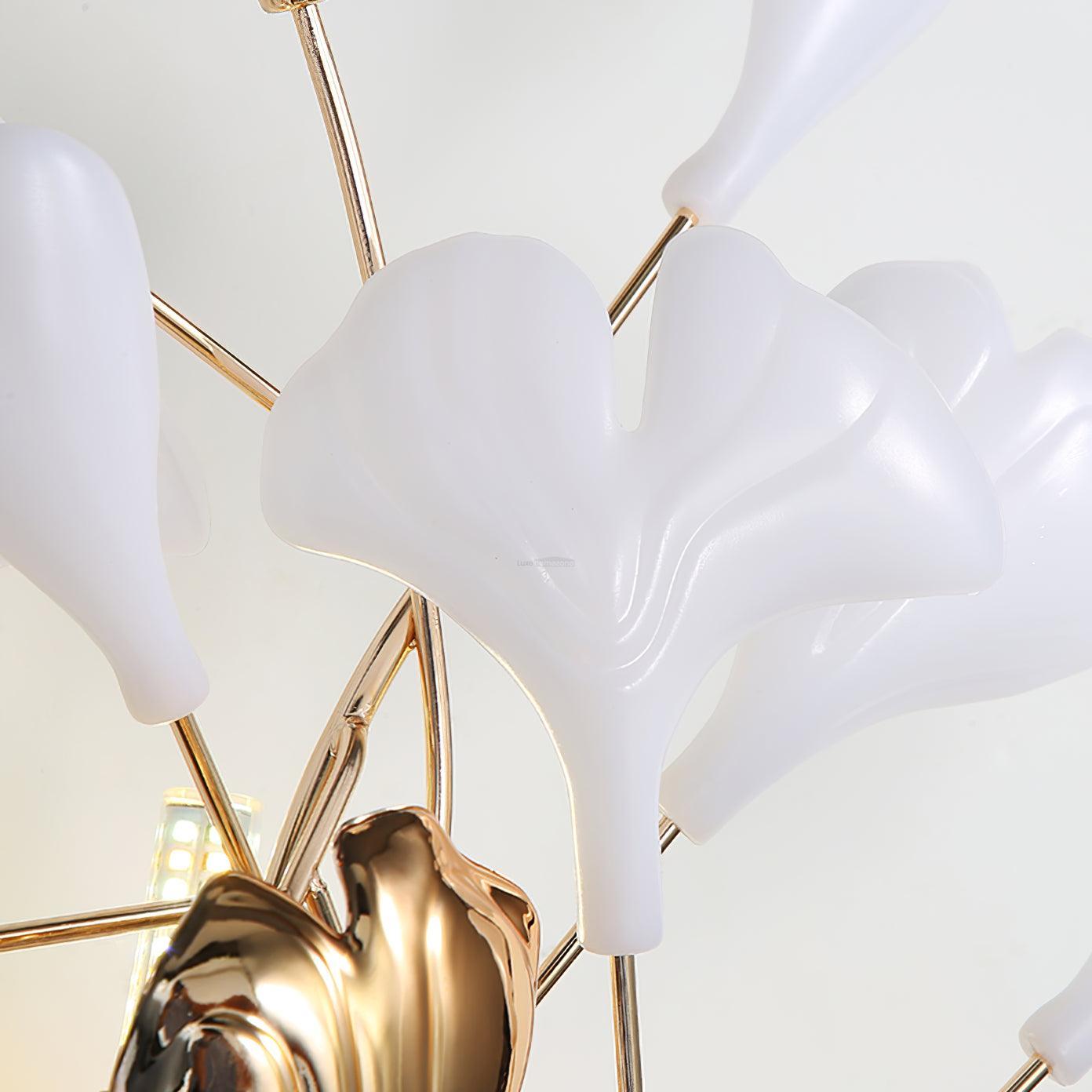 Gingko Wall Lamp with Leaves - Luxehomezone