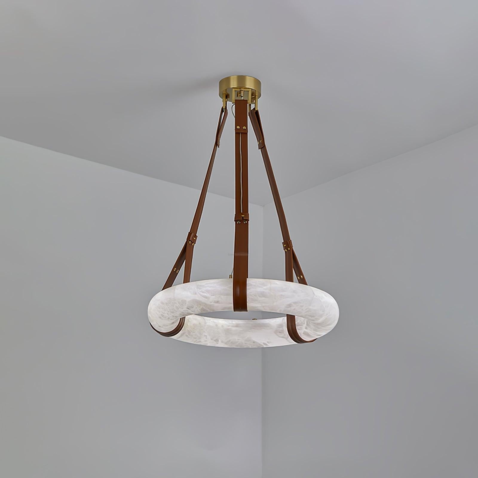 Oslo Alabaster Pendant Light Style B - Alabaster, Alabaster Chandelier-1-Luxehomezone