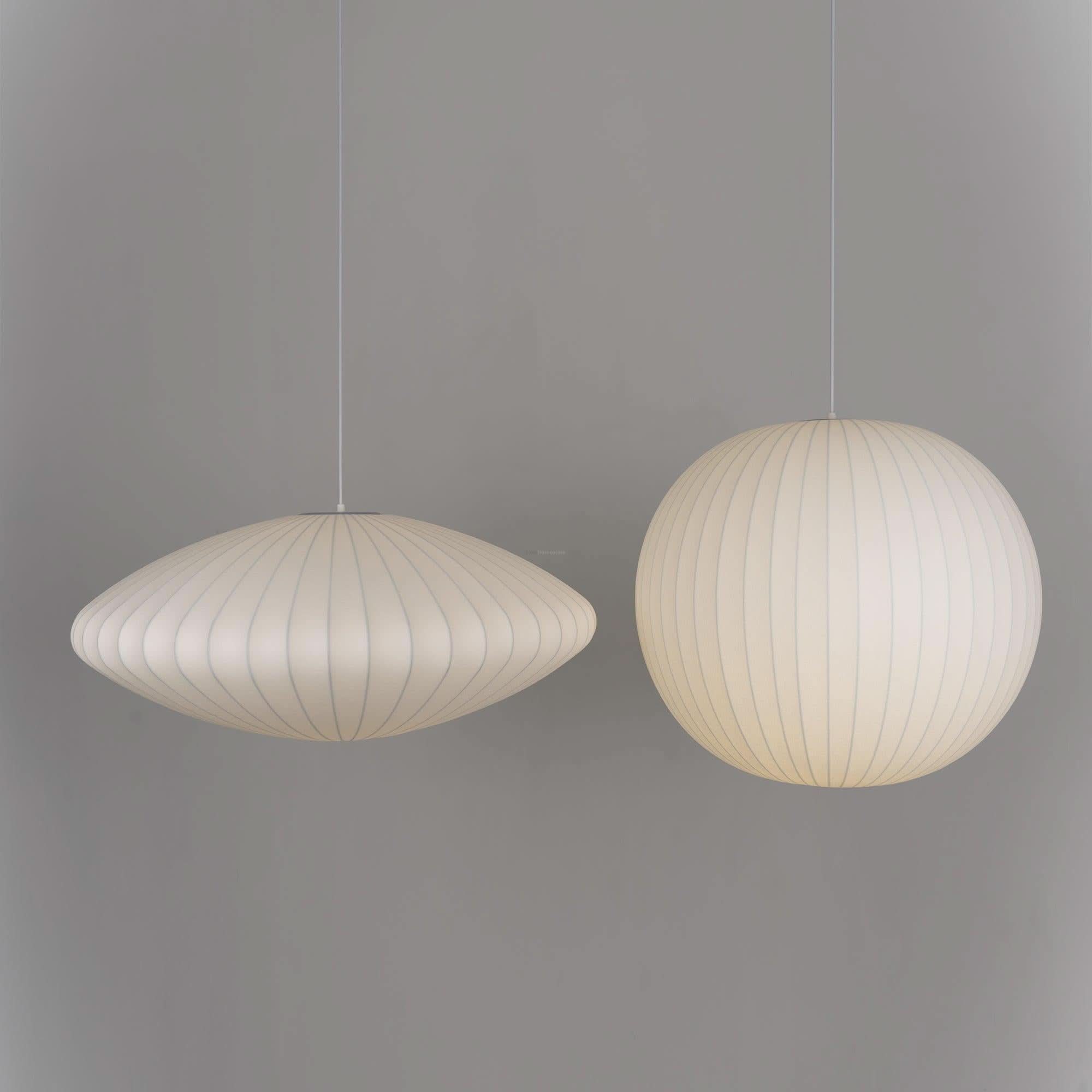 Bubble Pendant Light with Artificial Silk Lampshade - Luxehomezone