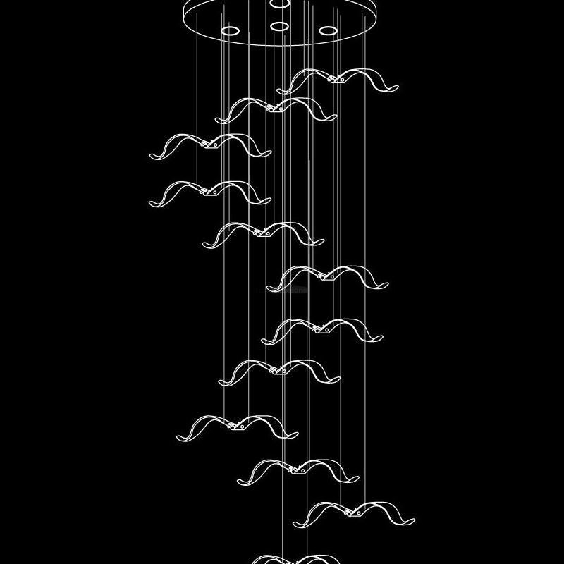 Large Seagull Chandelier with 1/3/5/7/9/11/12/18 heads - Bird-1-Luxehomezone