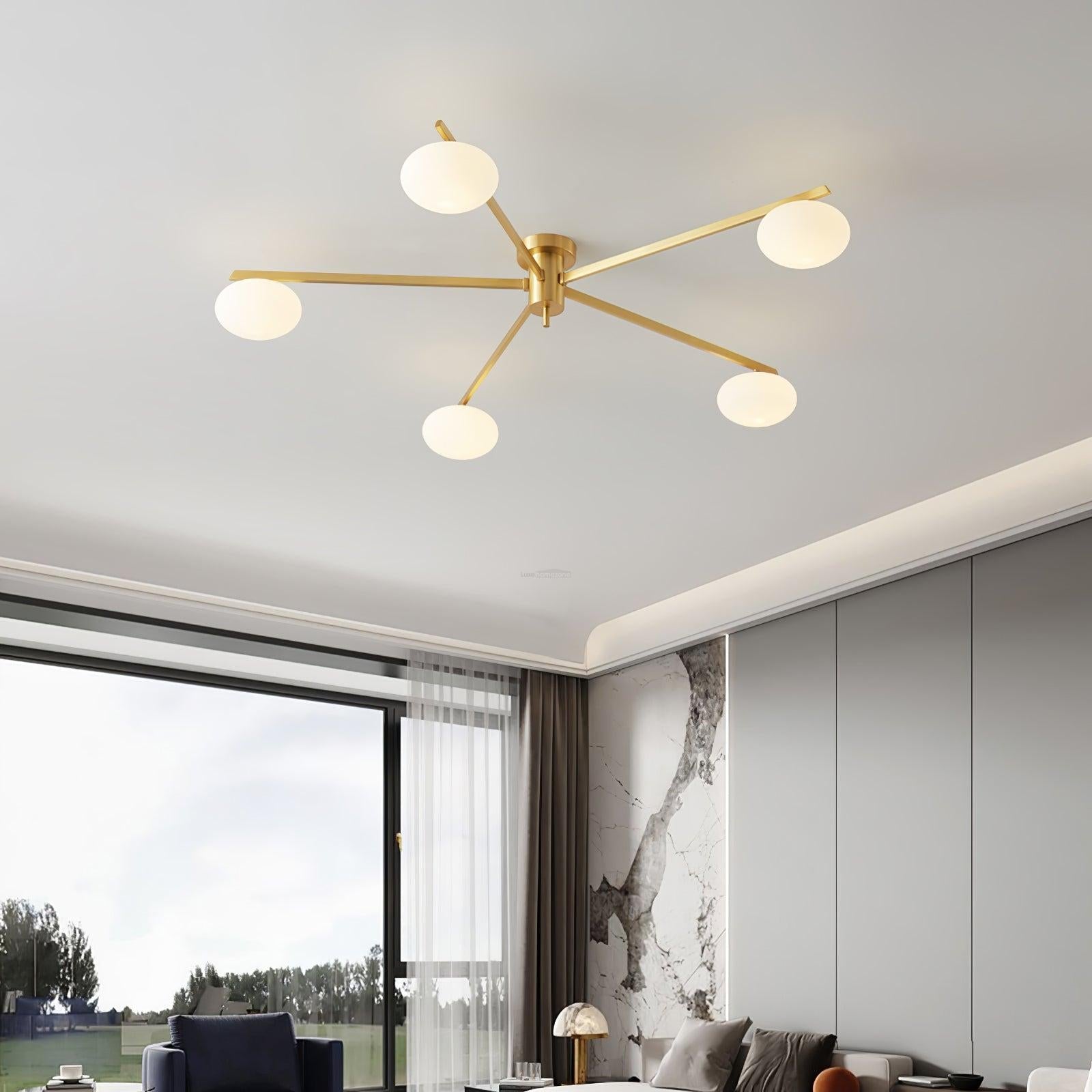 Ceiling Lamp with 3/5/6 heads - Optimized, Semi Flush Mounts-1-Luxehomezone