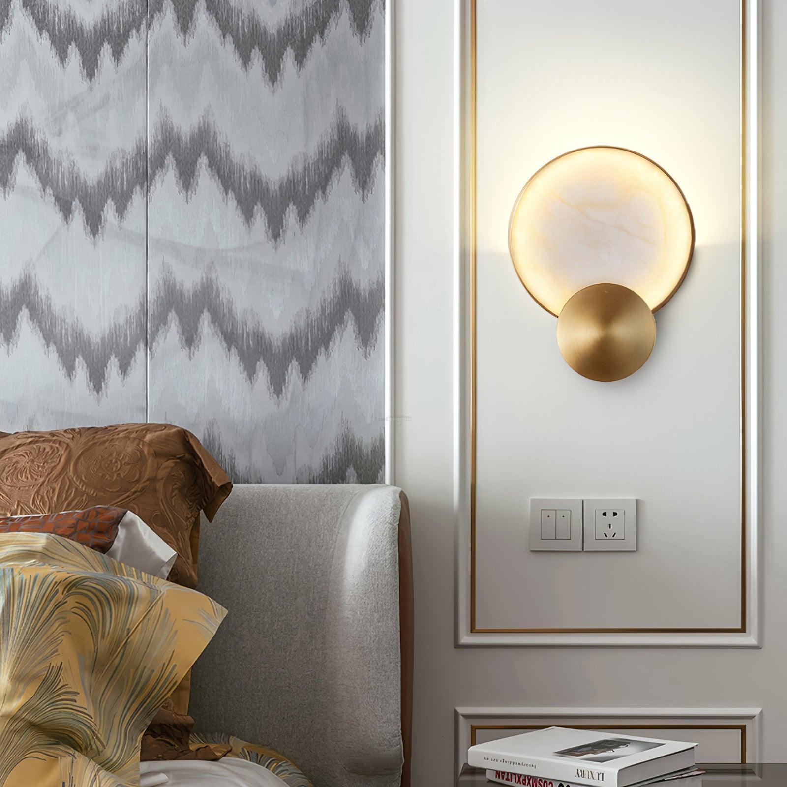 Terra Svet Alabaster Wall Sconce - Luxehomezone