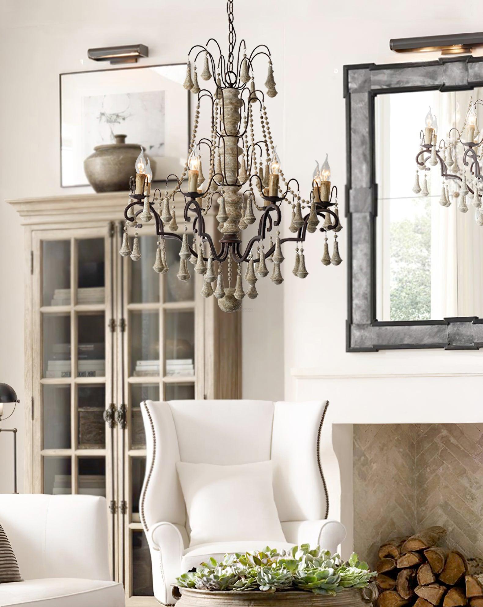 Candle Style Bessie Chandelier Φ 28.3″ - Candle-1-Luxehomezone