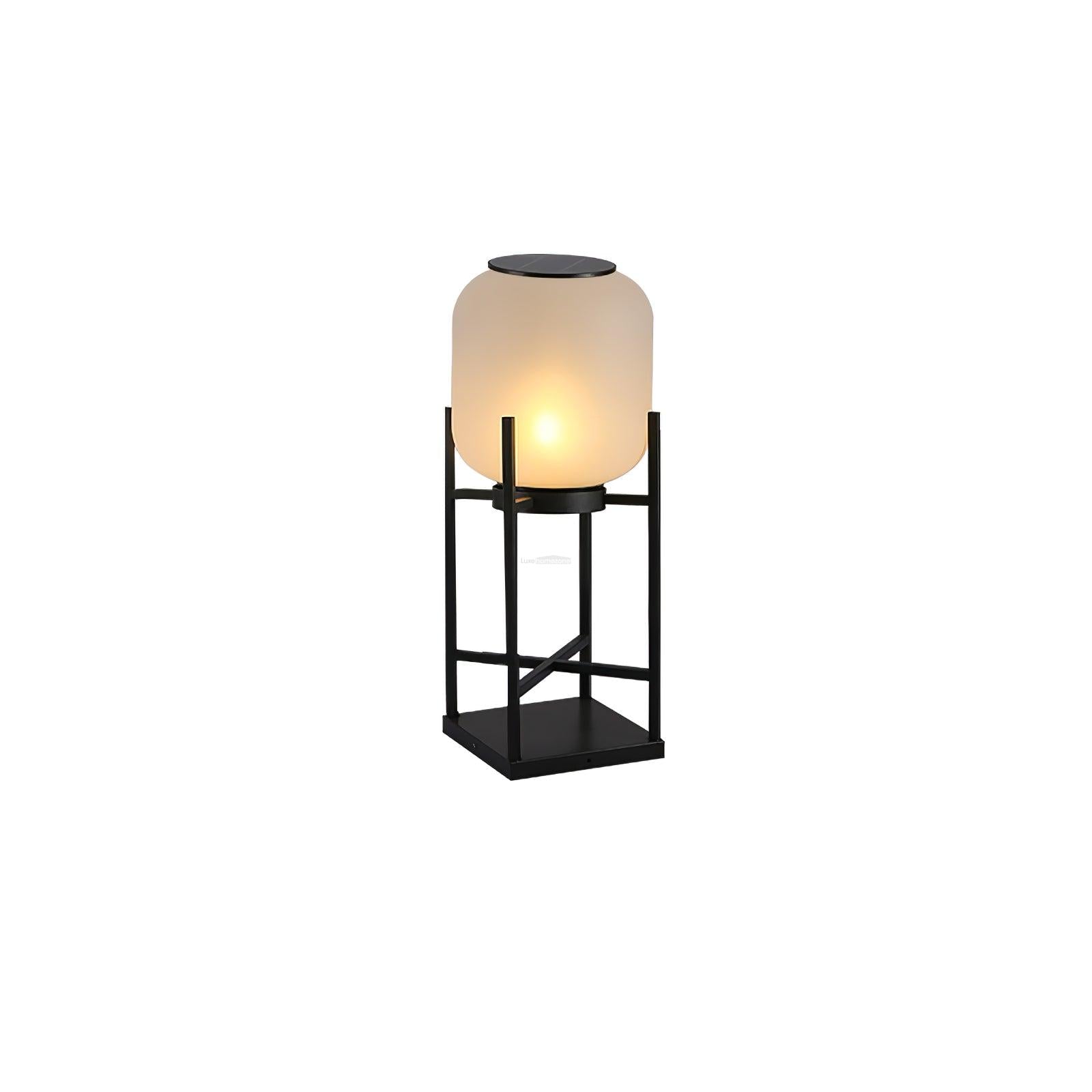 Lantern Solar Floor Lamp for Outdoor - Cube-1-Luxehomezone