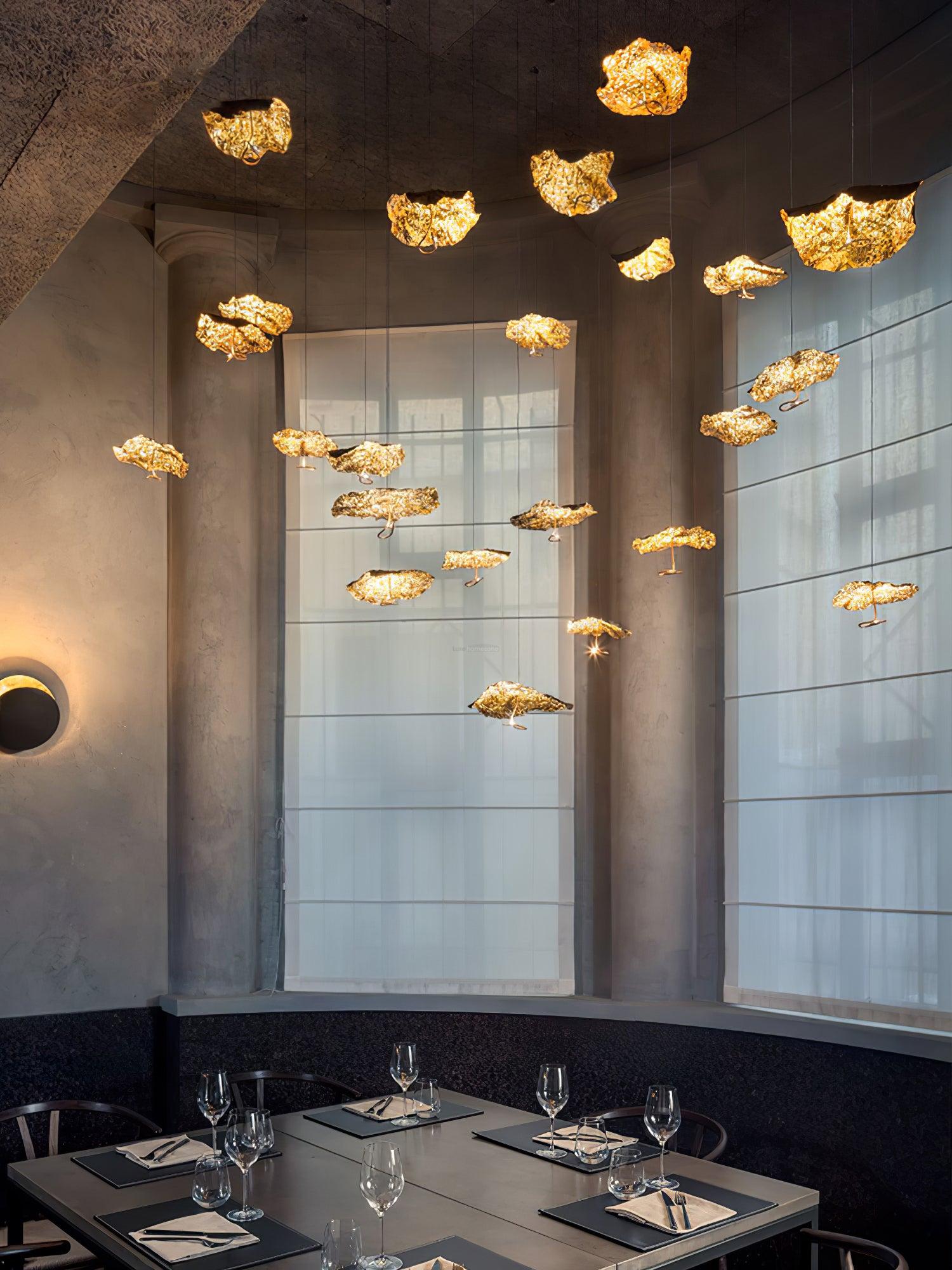 Brass Aviary Constellation Chandelier with 1/3/6/10/17/22 heads - Helia-1-Luxehomezone