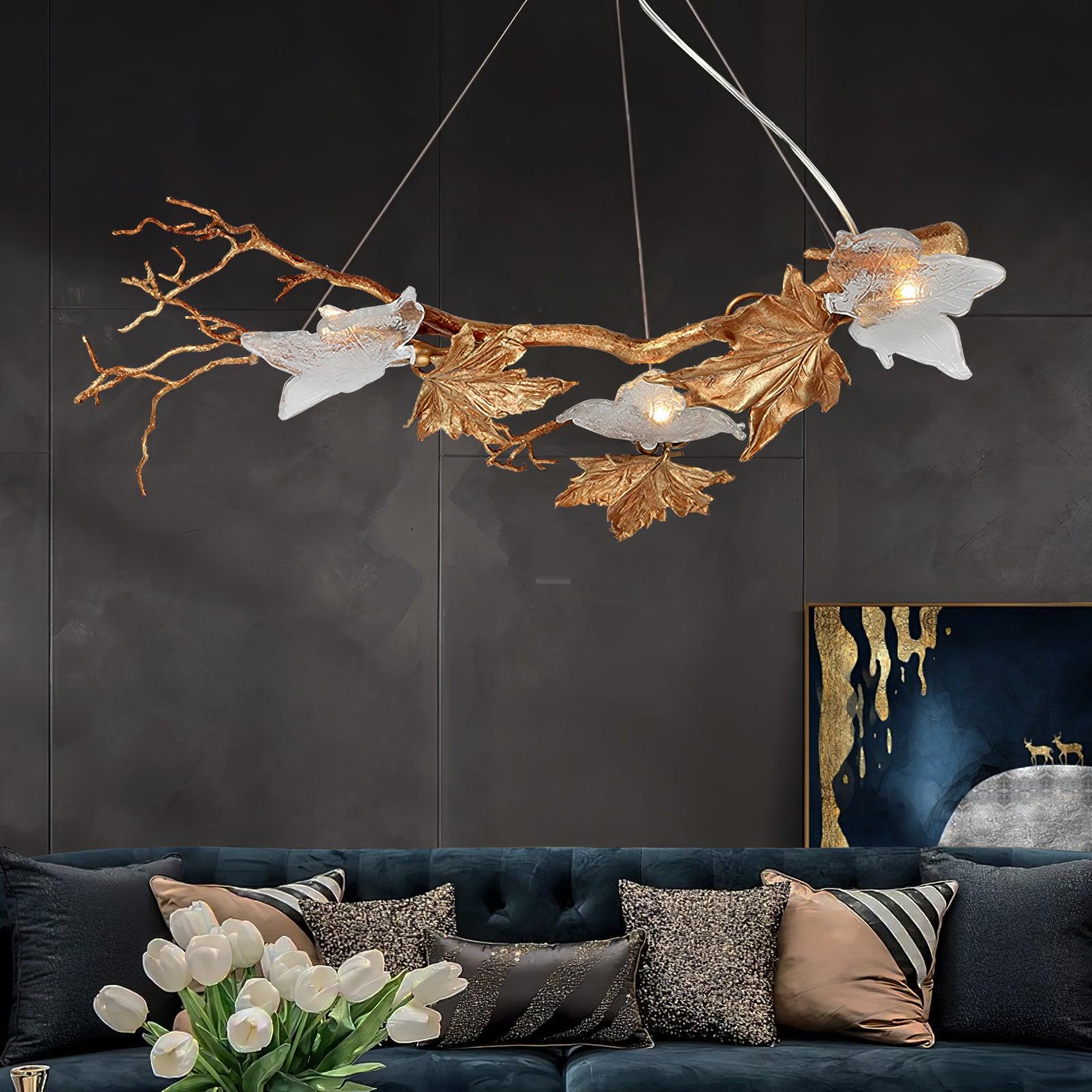 Folio Branch Type Brass Chandelier - Branch-1-Luxehomezone
