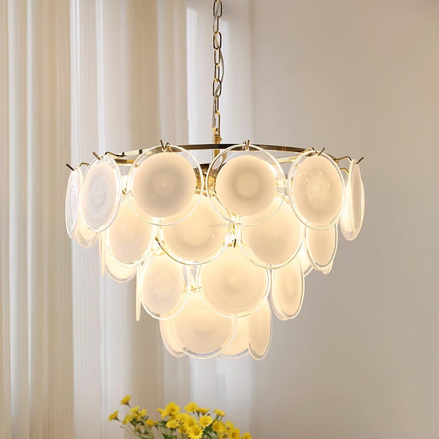 Bettina Murano Chandelier  ∅ 19.6″ - Cylinder-1-Luxehomezone