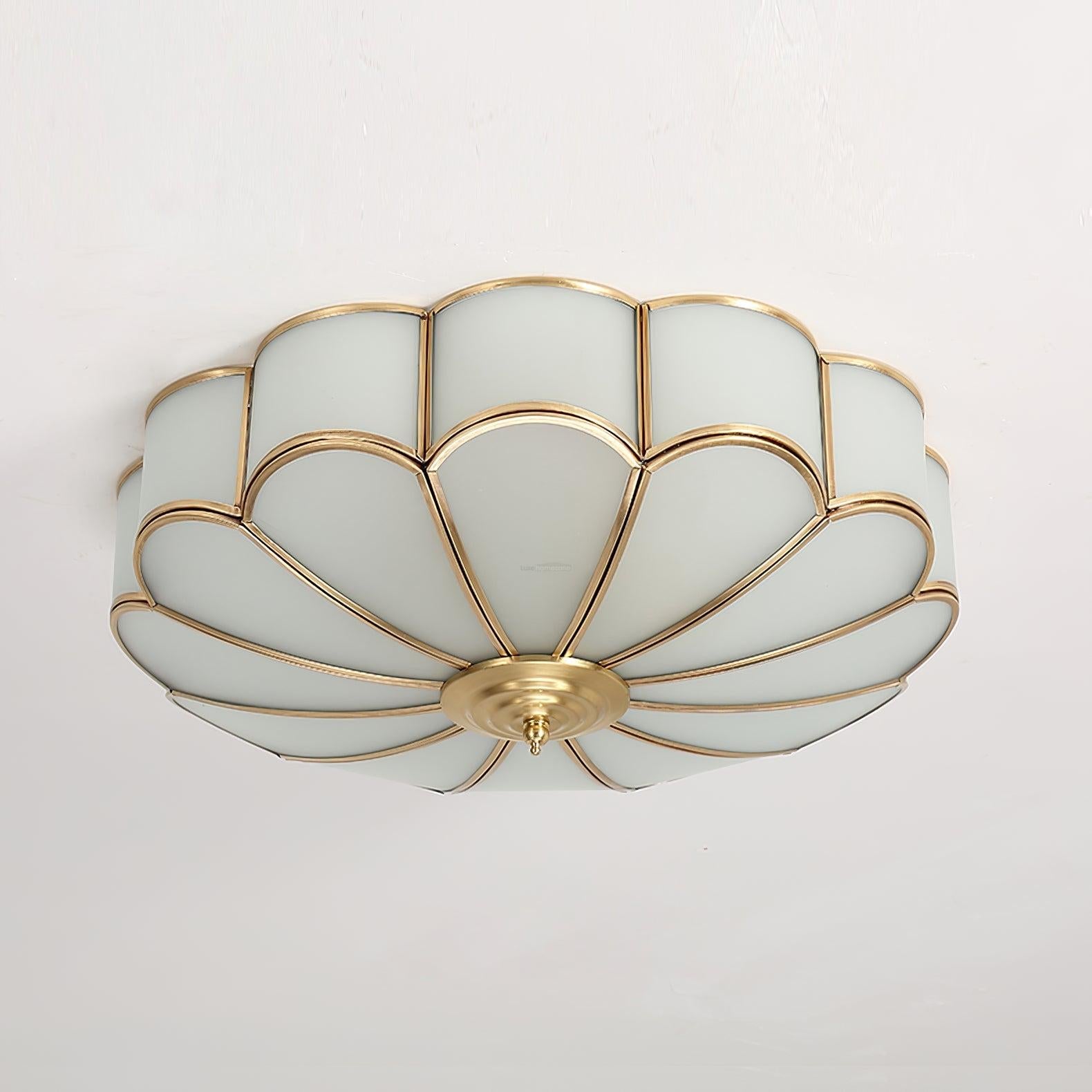 Flower Shape Glass Recessed Ceiling Light-Glass Flush Mount - Flush Mounts, Optimized-1-Luxehomezone