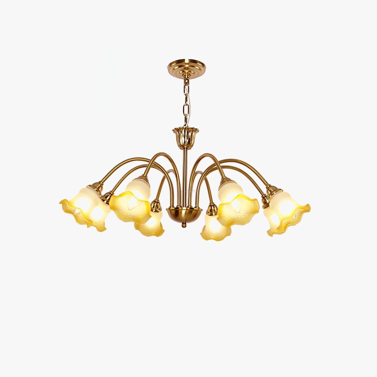 Morning Glory Chandelier ∅ 24.4″ - Zahara-1-Luxehomezone