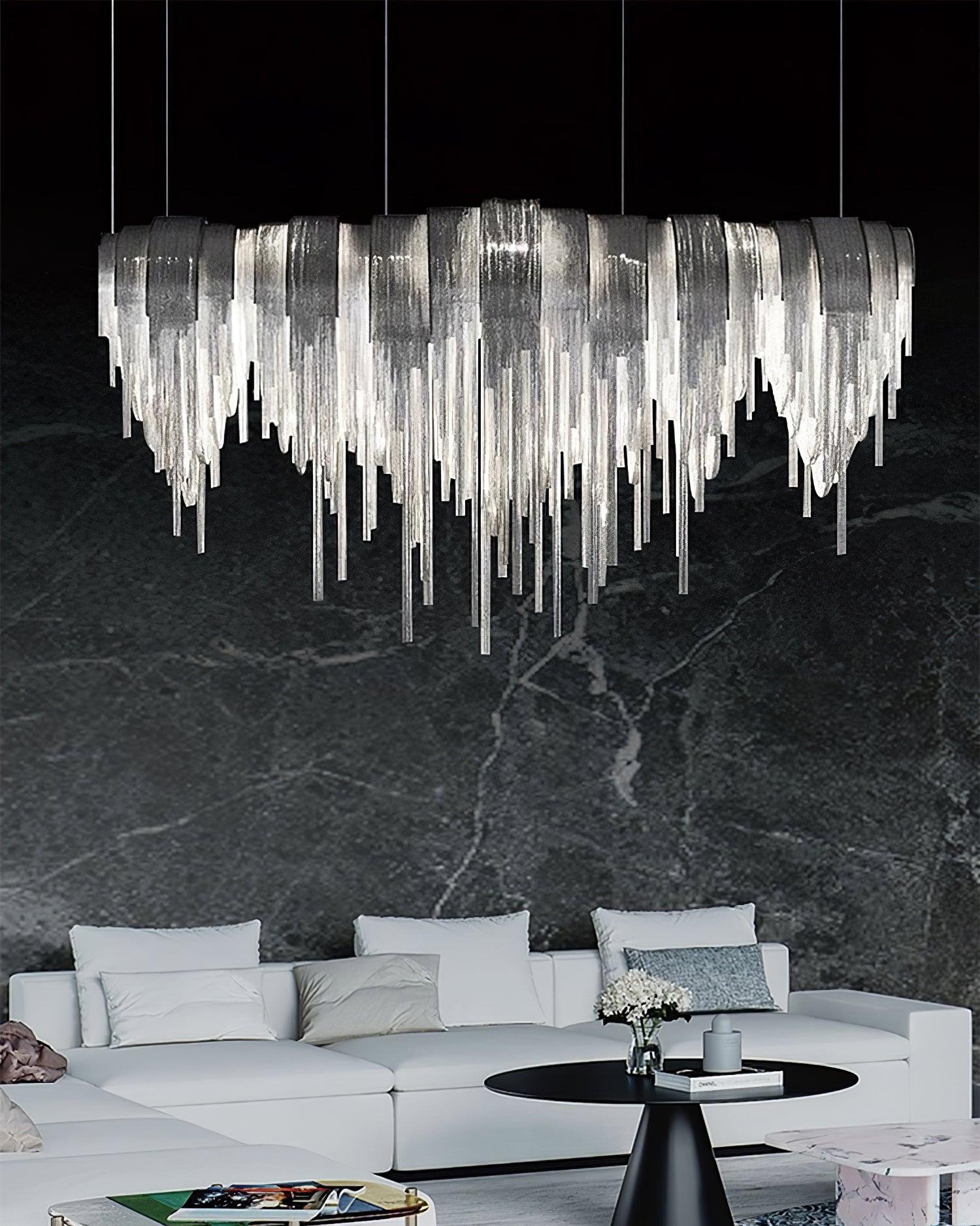 Length Chains Chandelier ∅ 23.6″ - Tassel-1-Luxehomezone