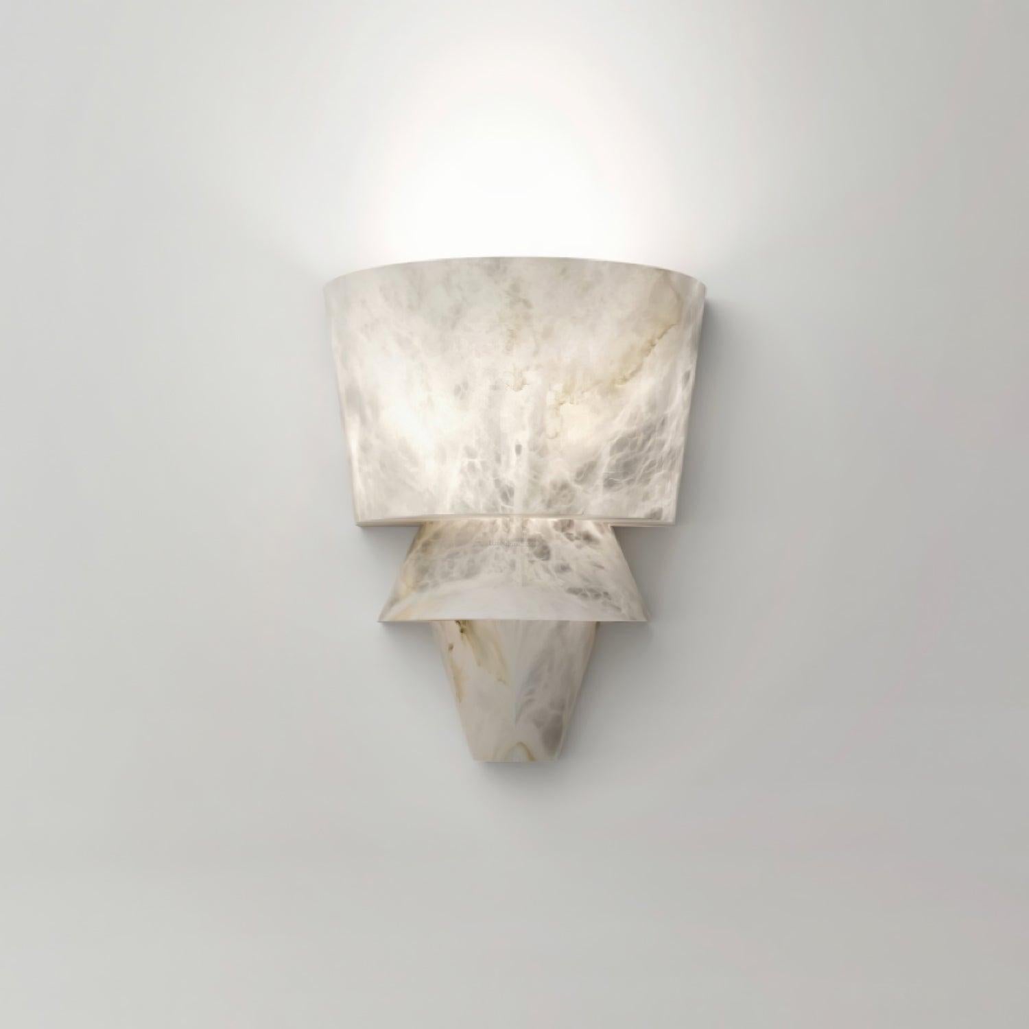 Laboratory Wall Sconce - Alabaster, Alabaster Wall Lamp-1-Luxehomezone