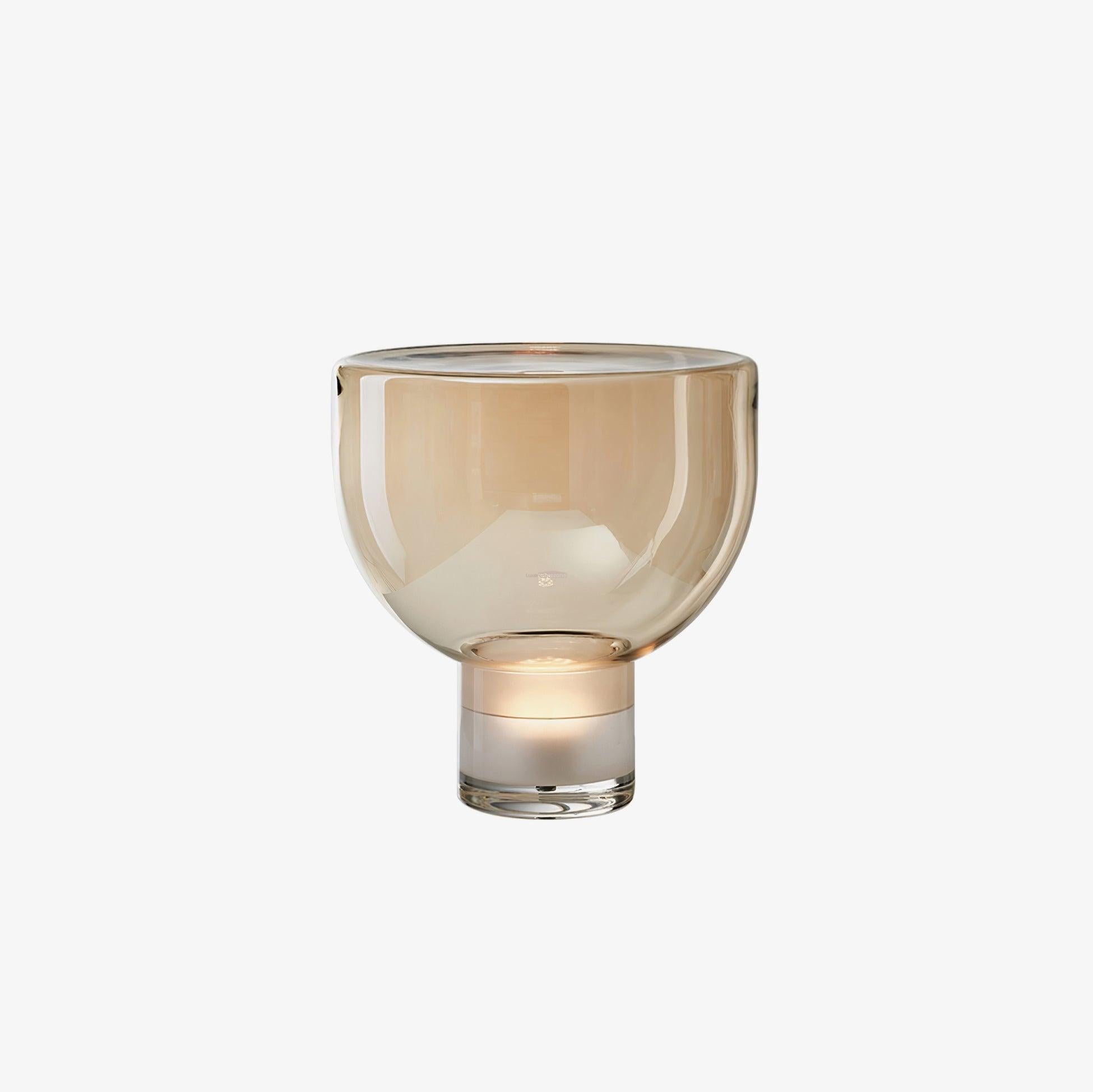 Aella Table Lamp  ∅ 12.5″ ∅ 14.9″ - Art Glass-1-Luxehomezone