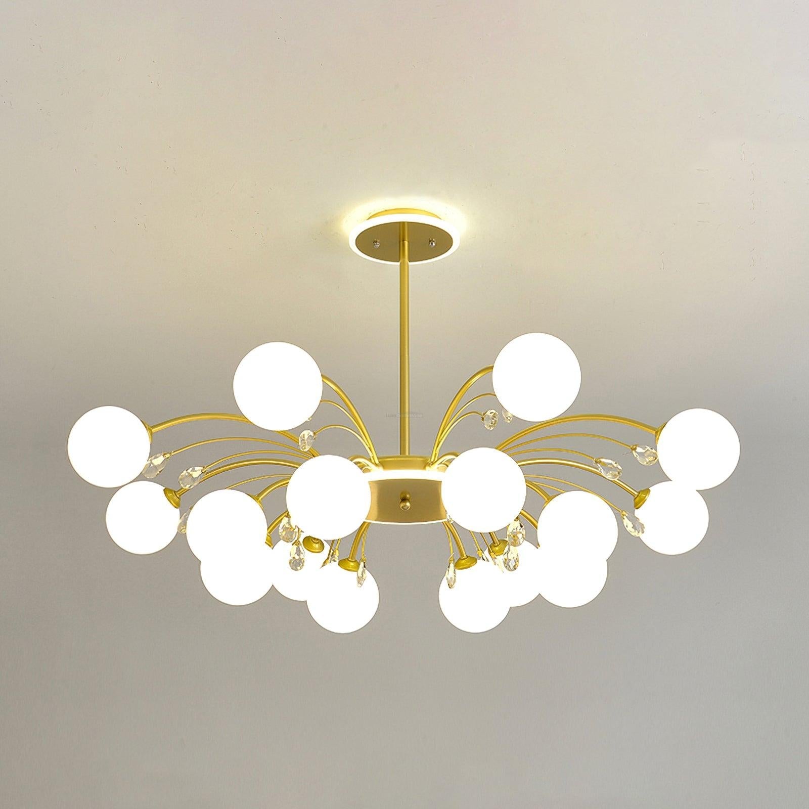 Glamorous Glass Raindrop Chandeliers with 6/8/10/12/16 heads - Bend-1-Luxehomezone