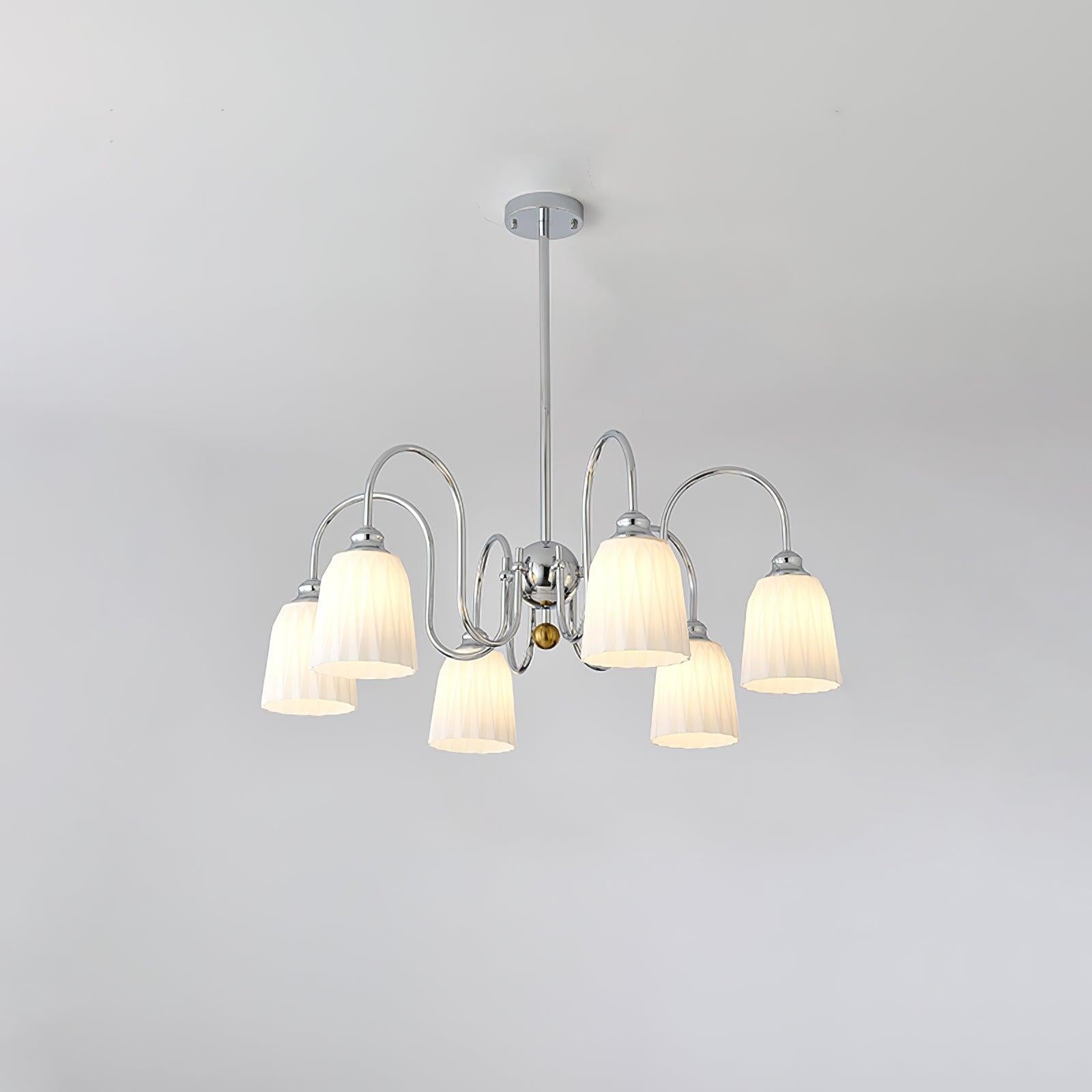 Bauhaus Pleated Chandelier with 3/5/6/8 heads