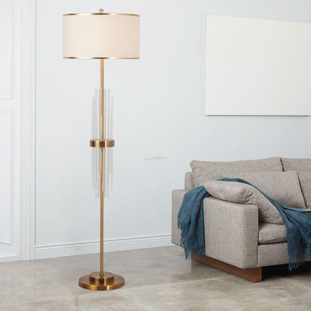 Alston Floor Lamp  ∅ 13.8″ - Geometry-1-Luxehomezone