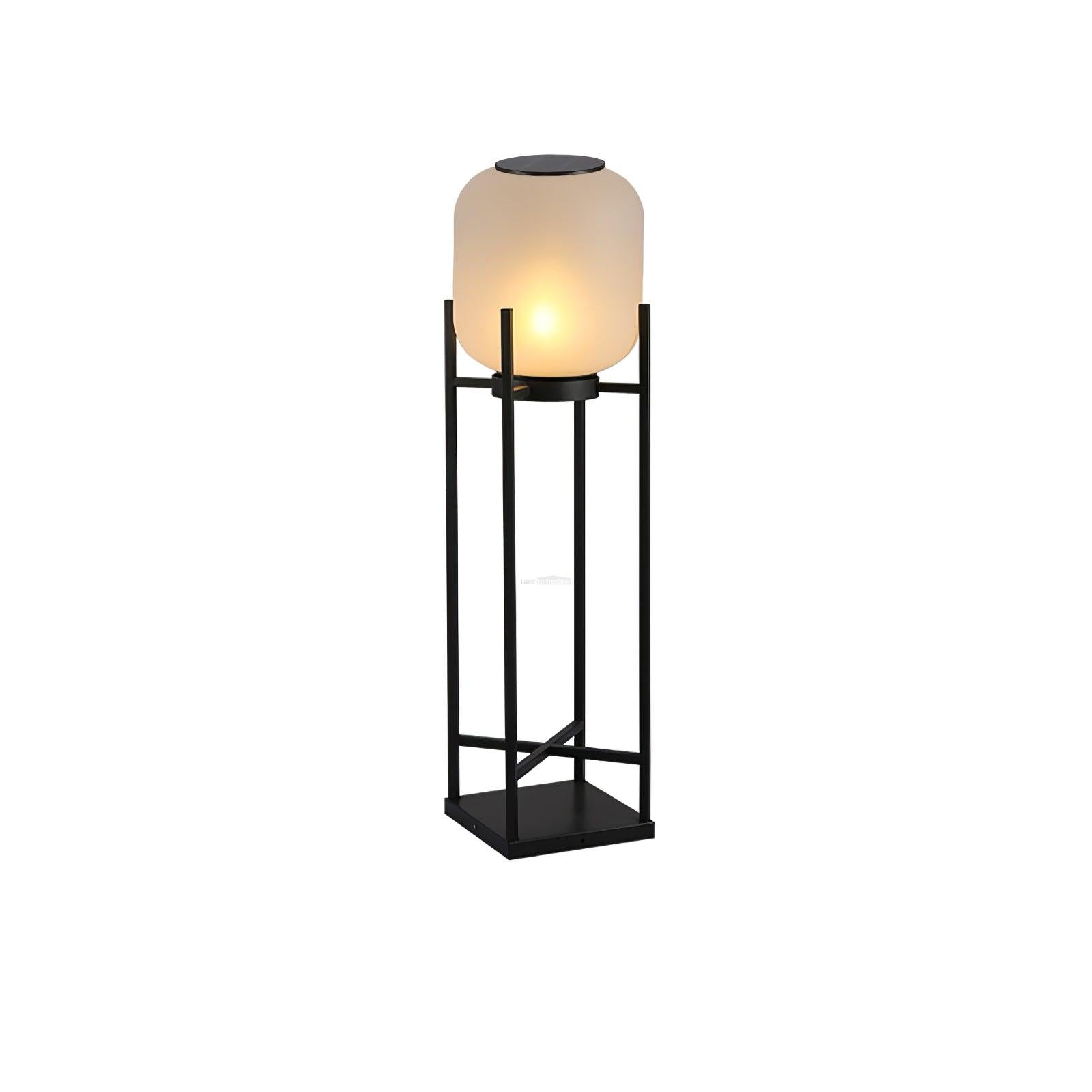 Lantern Solar Floor Lamp for Outdoor - Cube-1-Luxehomezone