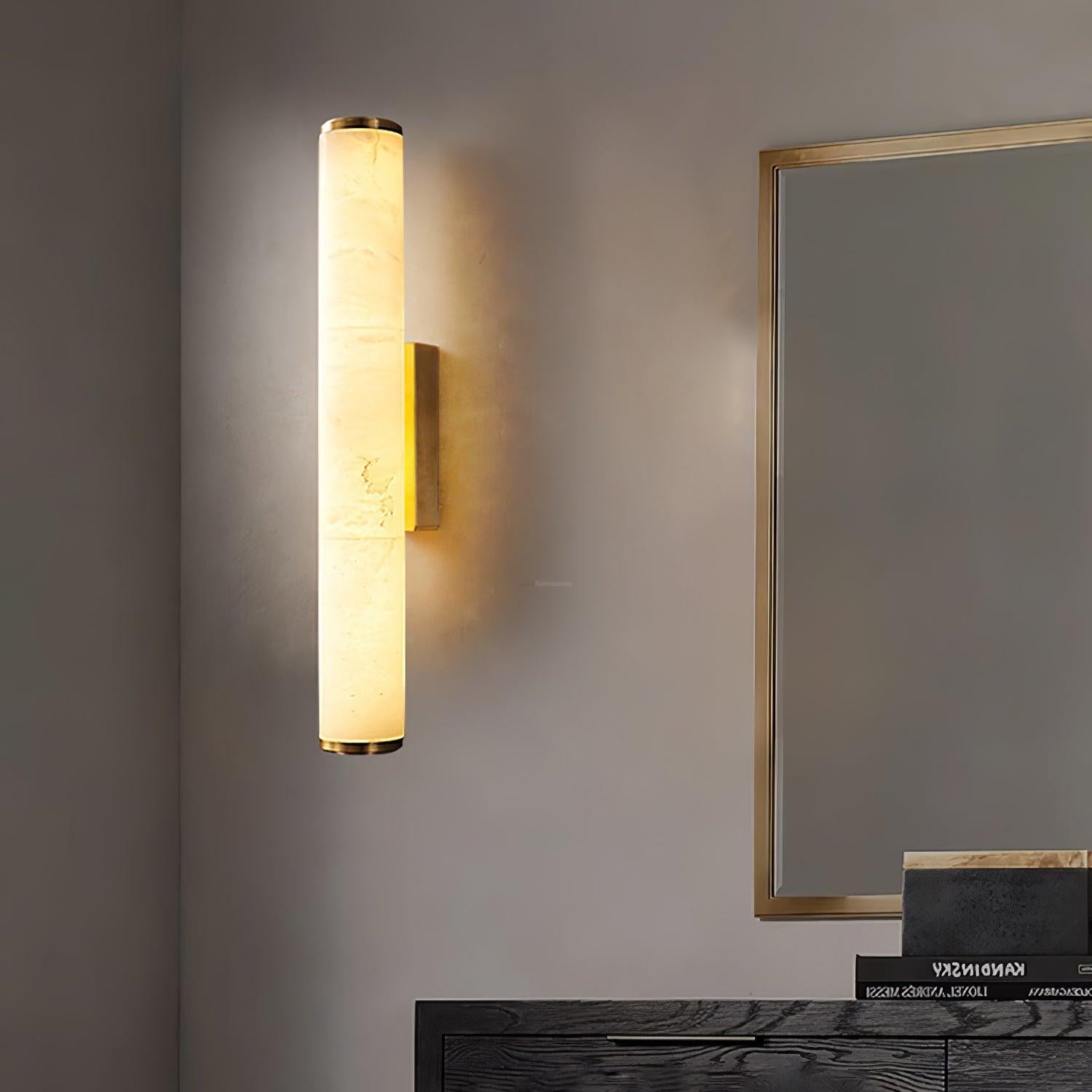 Callisto Wall Sconce Alabaster - Alabaster, Alabaster Wall Lamp-1-Luxehomezone