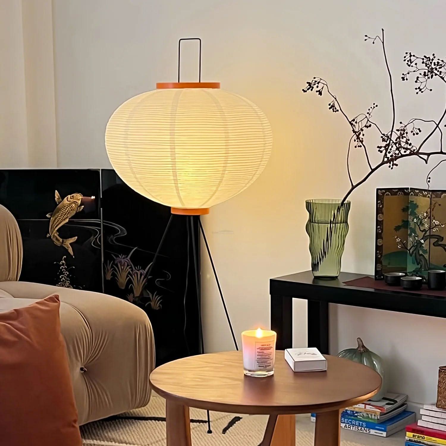 Akari Paper Floor Lamp - Luxehomezone