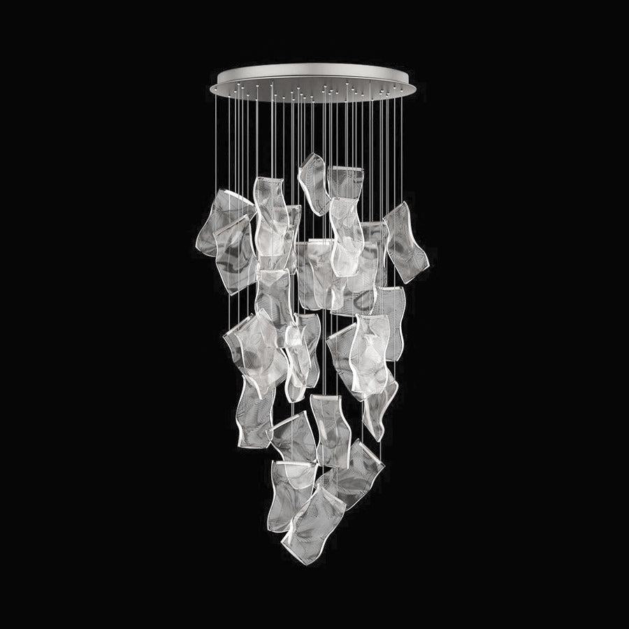 Acrylic Staircase Chandelier - Helia-1-Luxehomezone