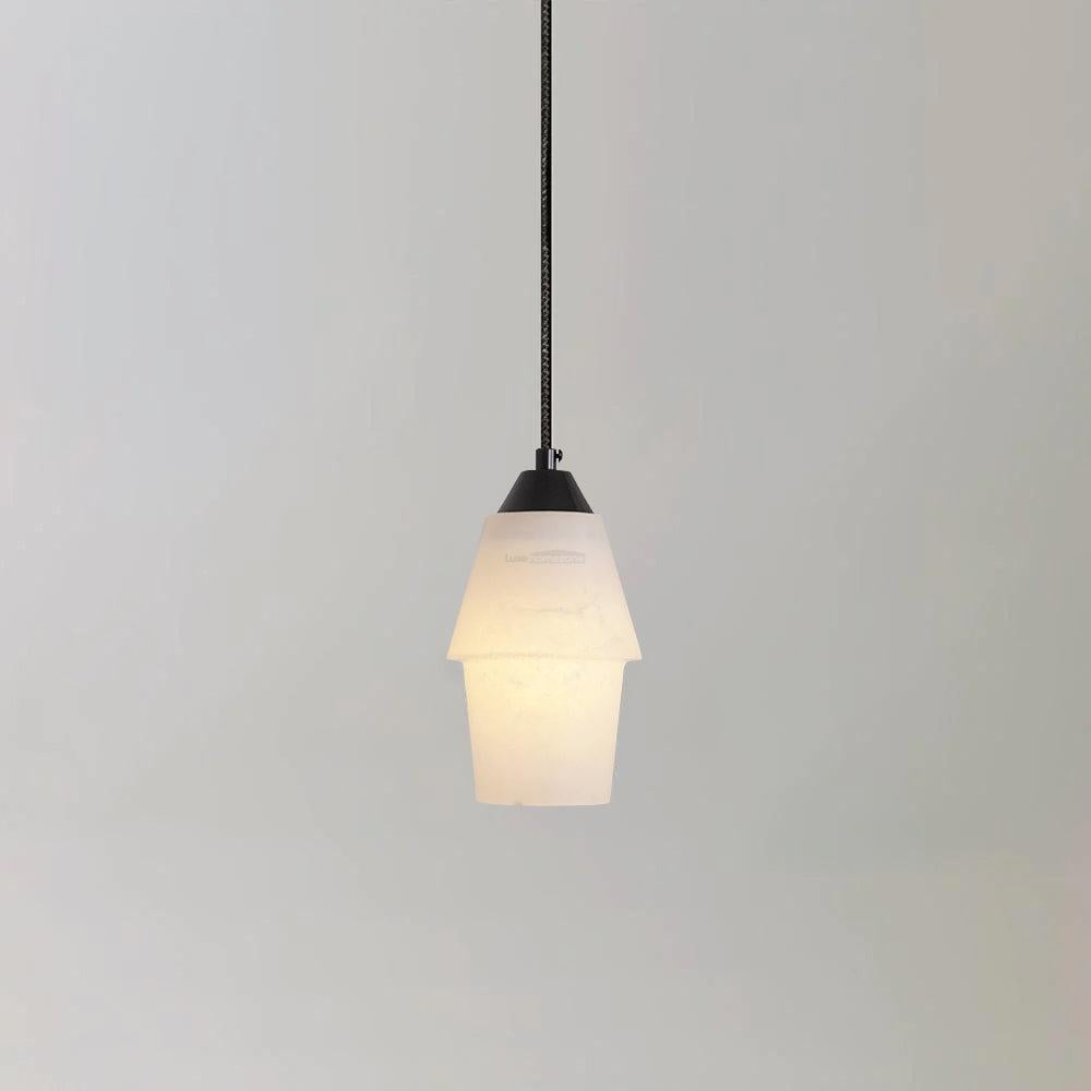 TEN MA DO Alabaster Pendant Light - Alabaster, Alabaster Pendant-1-Luxehomezone