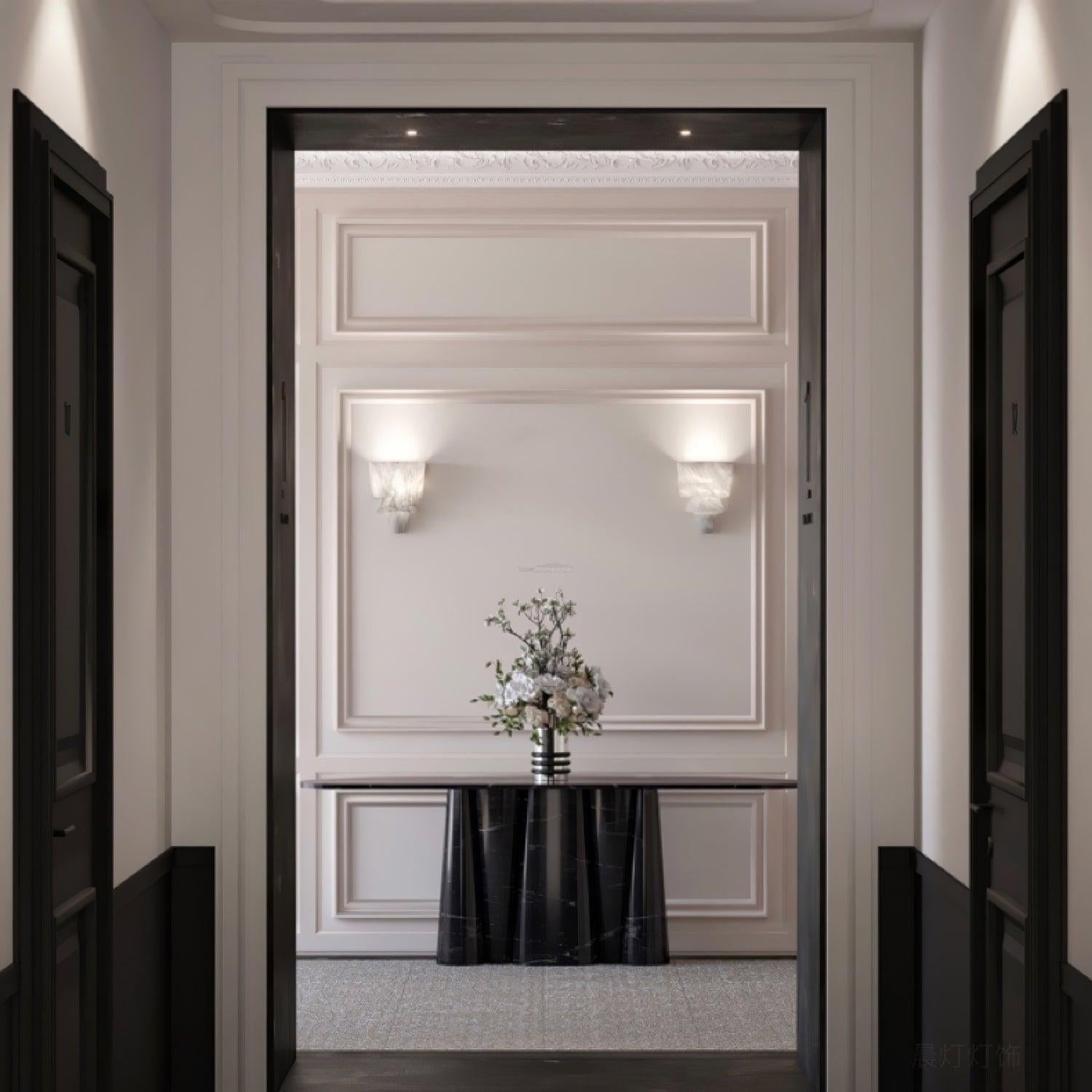 Laboratory Wall Sconce - Alabaster, Alabaster Wall Lamp-1-Luxehomezone