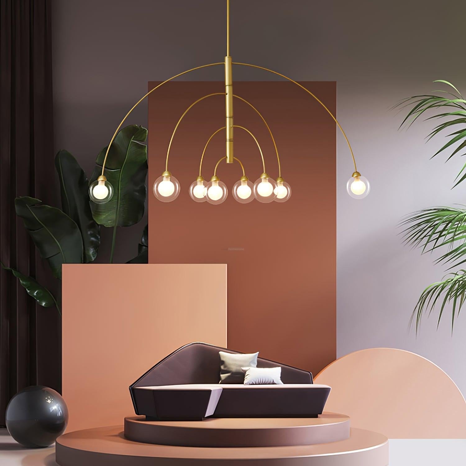 Prescott Chandelier with 4/6/8 heads - Bend, Marshmallow Chandelier-1-Luxehomezone