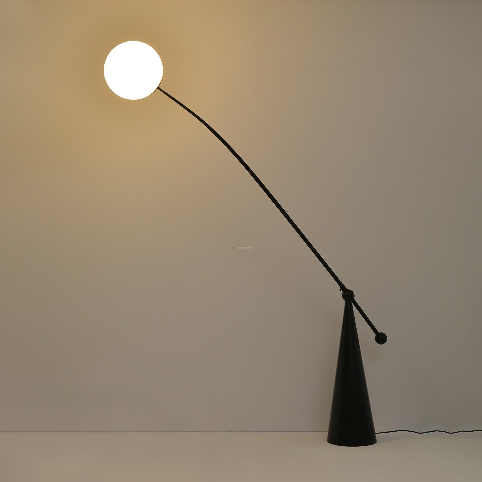 Opal Arc Floor Light - Bent-1-Luxehomezone