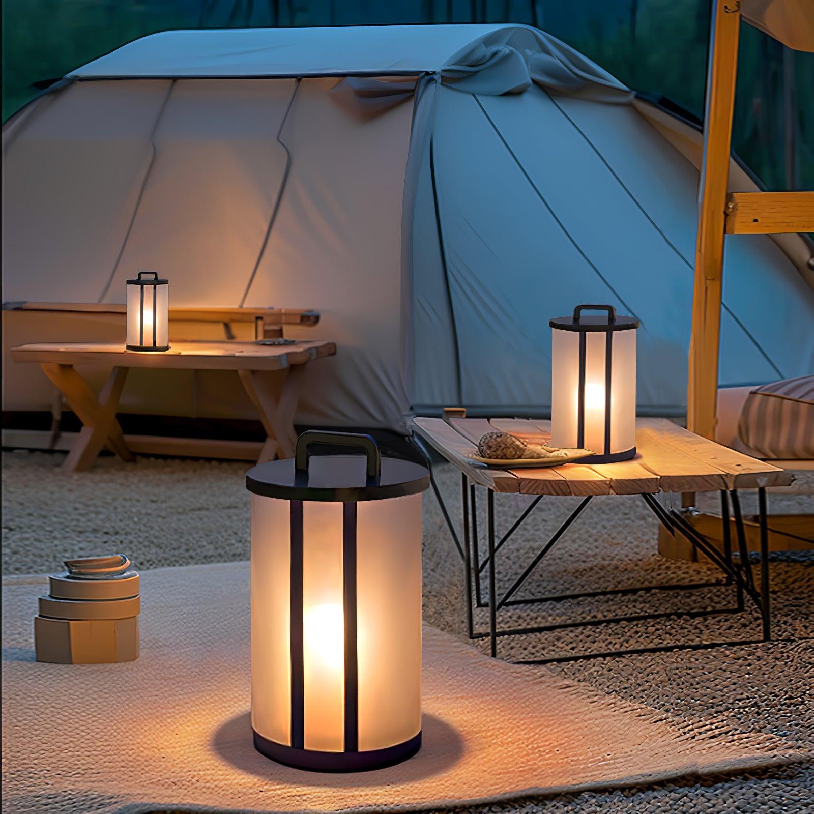 Round Pillar Acrylic Lantern Lamp for Outdoor - Luxehomezone