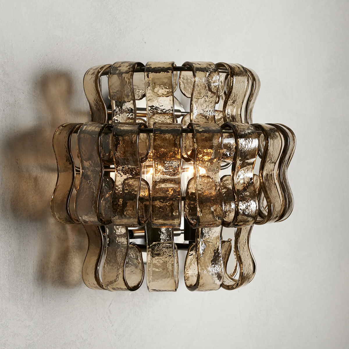 Art Glass Ghiaccio Wall Sconce - All Products, Ghiaccio Series, Ins Review, Wall Sconce- Wall Sconce1-Luxehomezone
