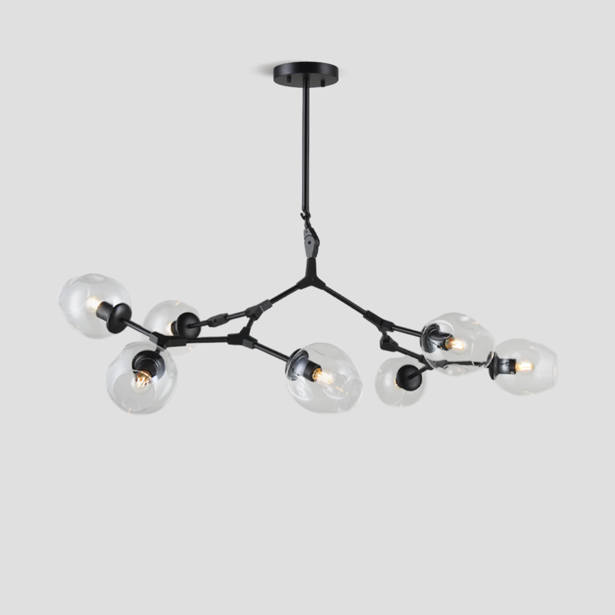 Metal Horizontal Globe Bubble Chandelier - Frown-1-Luxehomezone