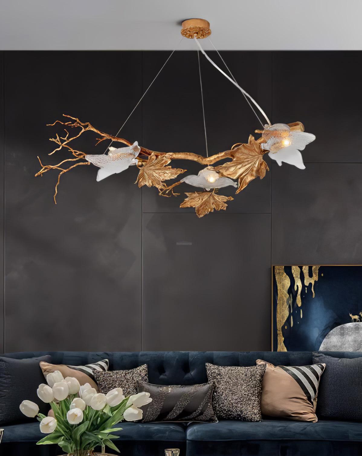 Folio Branch Type Brass Chandelier - Branch-1-Luxehomezone