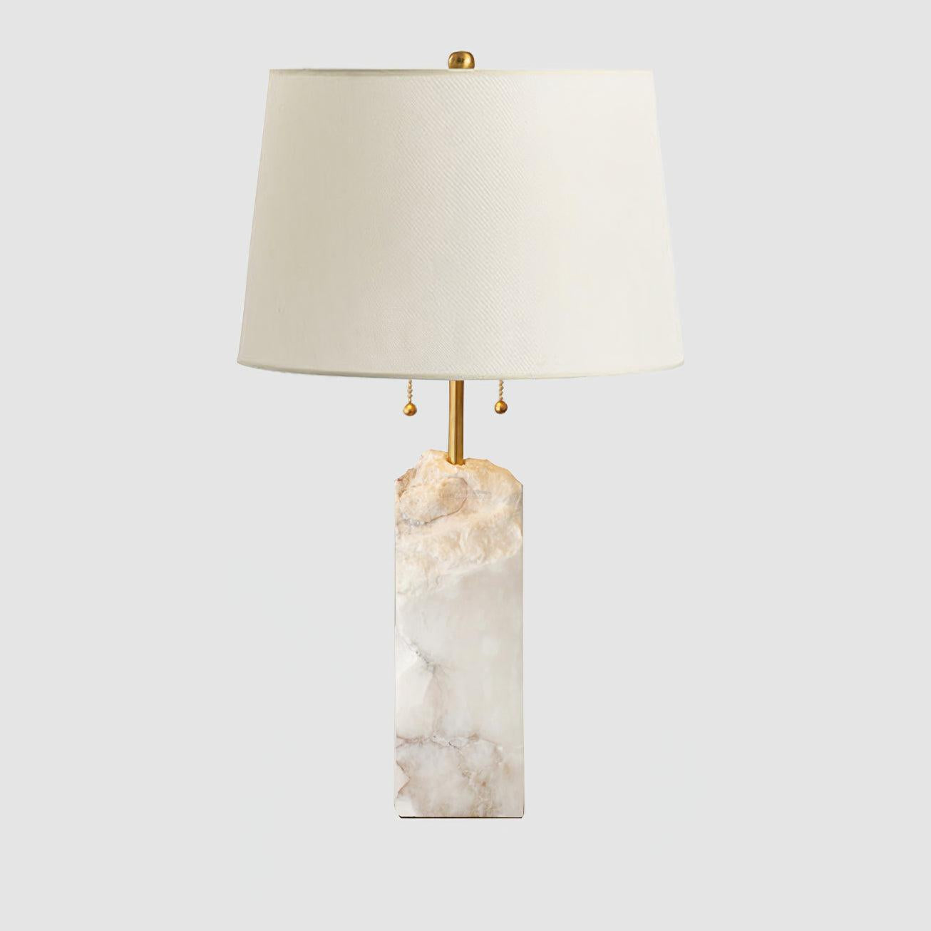Raw Alabaster Table Lamp - Alabaster-1-Luxehomezone
