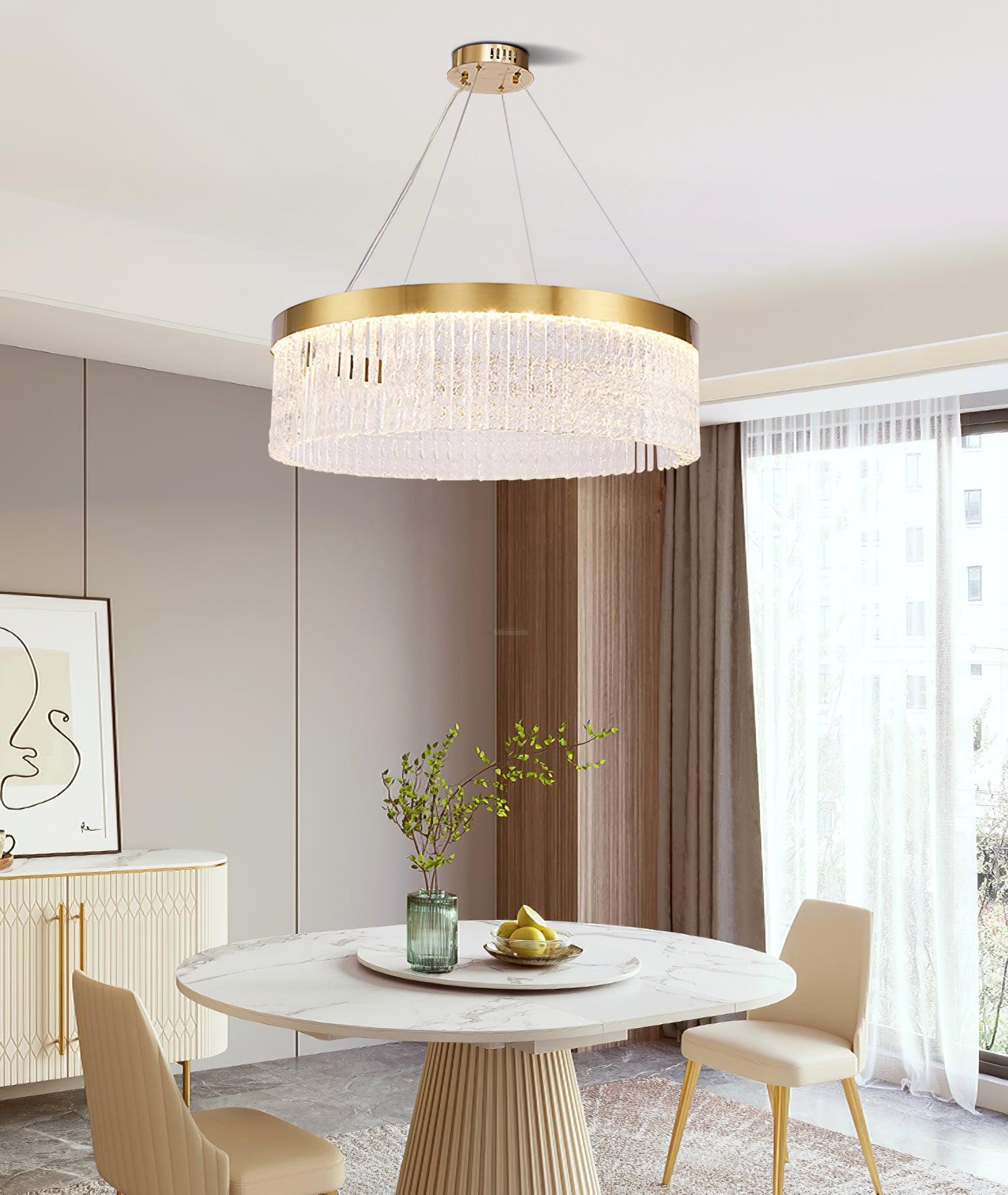 Halo Crystal Round Chandelier - Crystals-1-Luxehomezone
