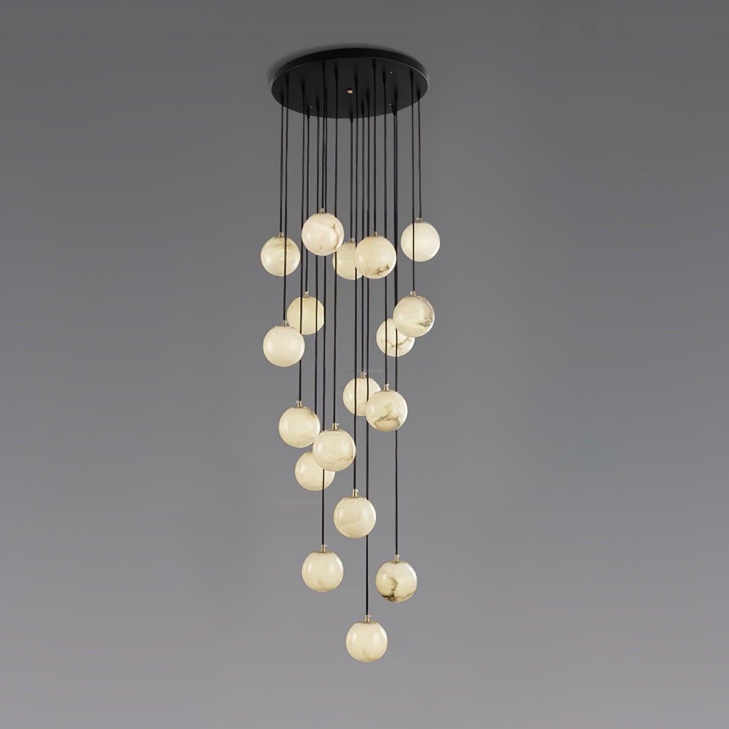 Alabaster Balls Cluster Chandelier with 3/5/7/9/16/18 heads - Luxehomezone