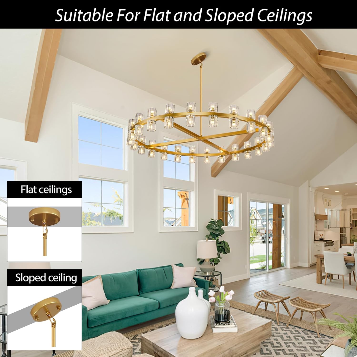Glowra Round Chandelier 48"