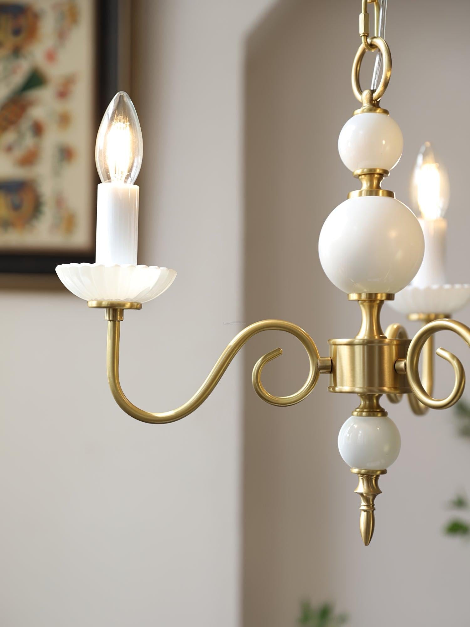 Candle Style Carlita Chandelier with 3/5 heads - Candle-1-Luxehomezone