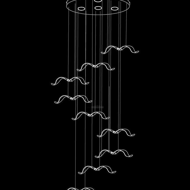 Large Seagull Chandelier with 1/3/5/7/9/11/12/18 heads - Bird-1-Luxehomezone